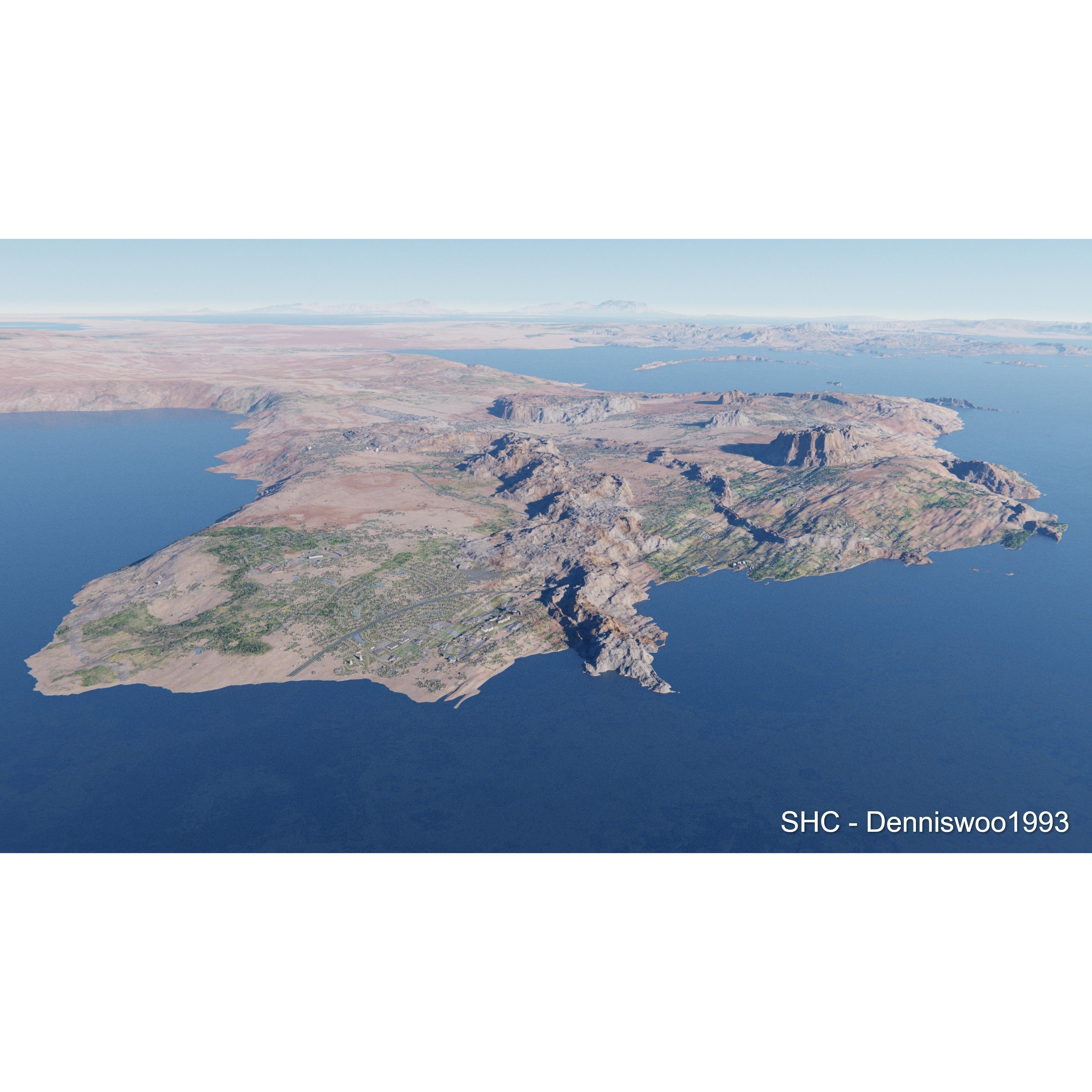 Large Scale Procedural Planet with 3D Cities - 3D Model - View 70