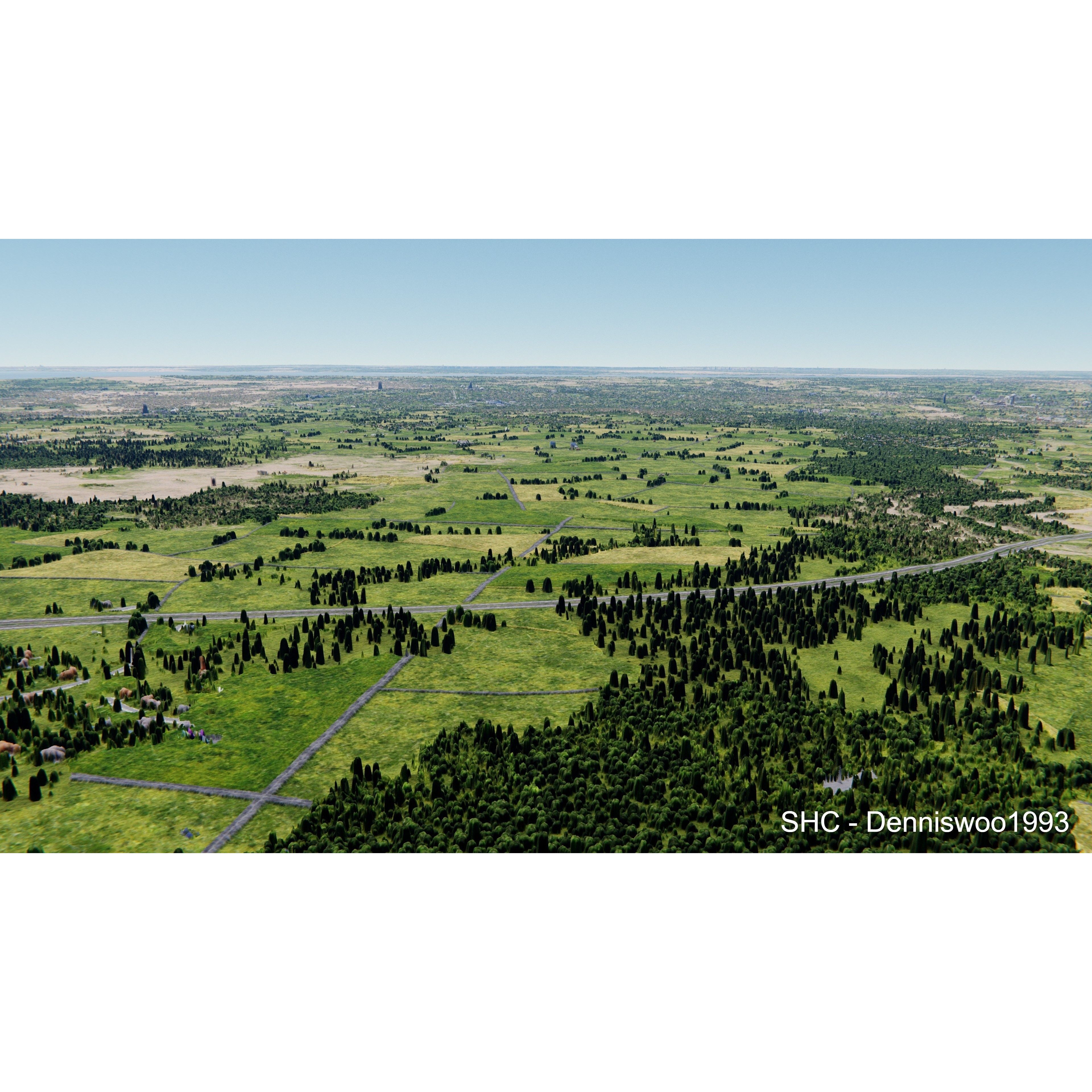 Large Scale Procedural Planet with 3D Cities - 3D Model - View 82