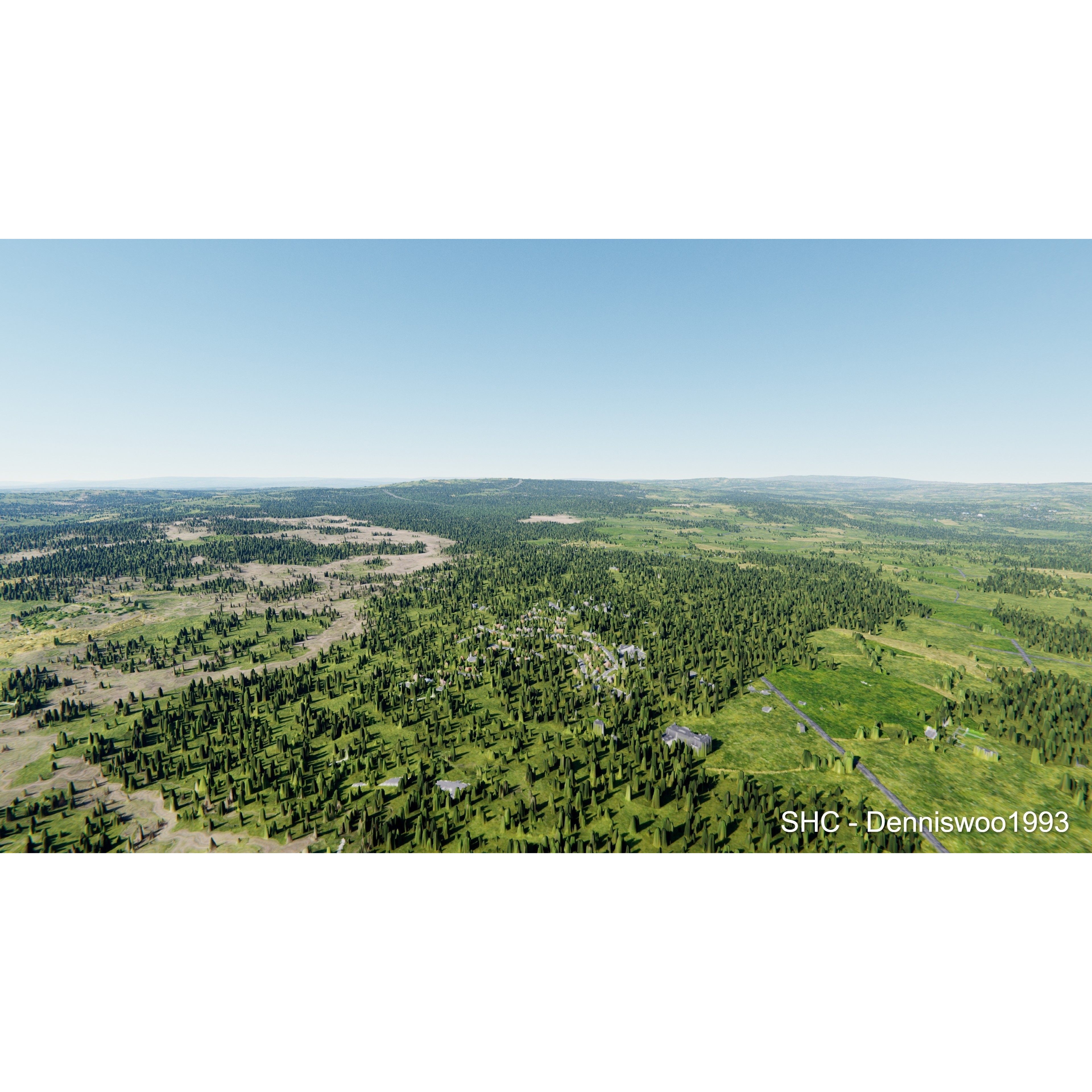 Large Scale Procedural Planet with 3D Cities - 3D Model - View 85