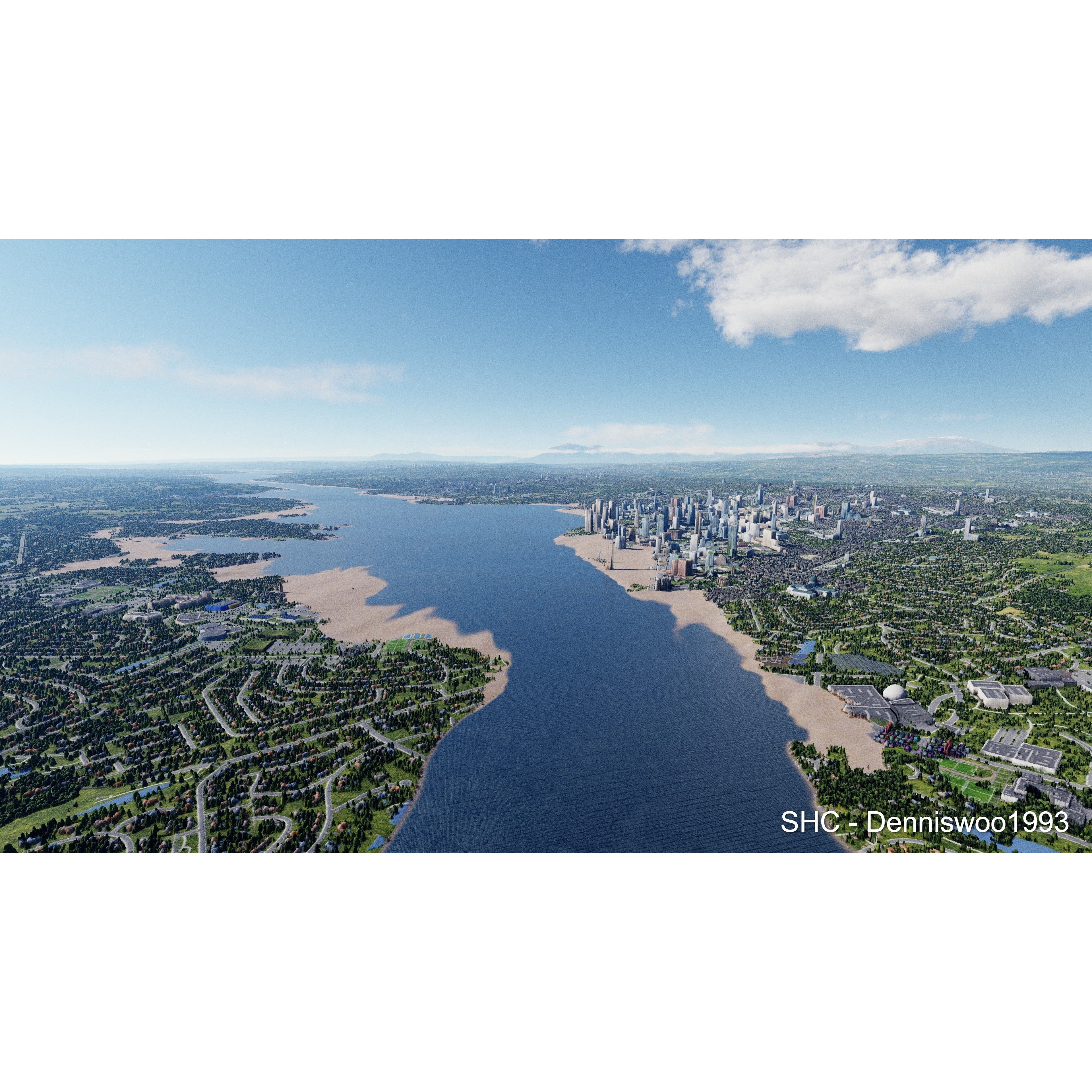 Large Scale Procedural Planet with 3D Cities - 3D Model - View 89