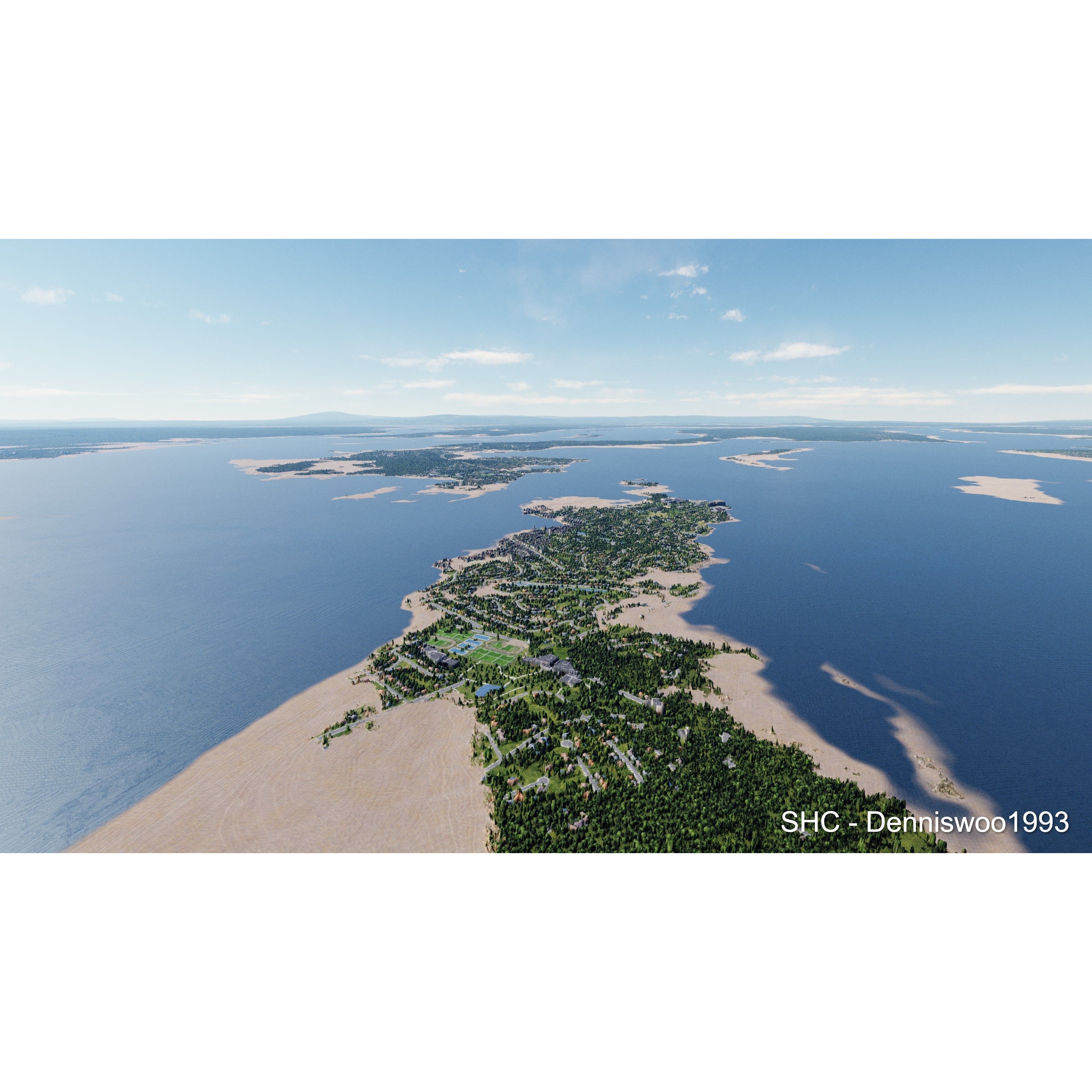 Large Scale Procedural Planet with 3D Cities - 3D Model - View 90
