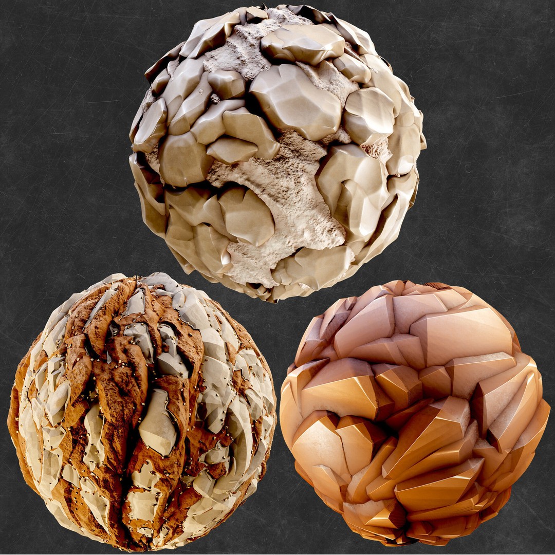 Stylized Rock and Lava 3D Model – PBR Textures for Game Assets - View 5