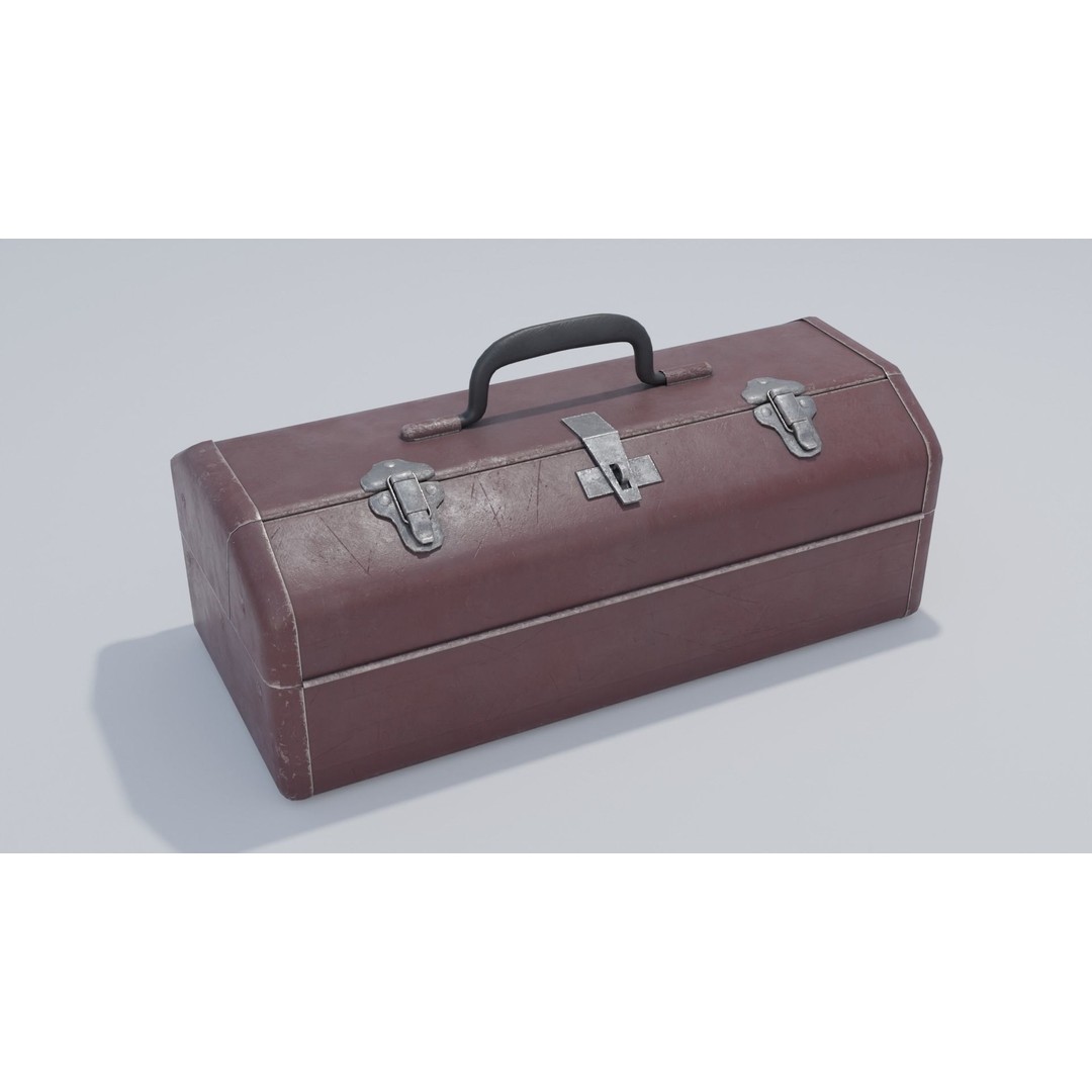 Tool Box 3D Model – Low Poly PBR Asset, FBX, Game Ready