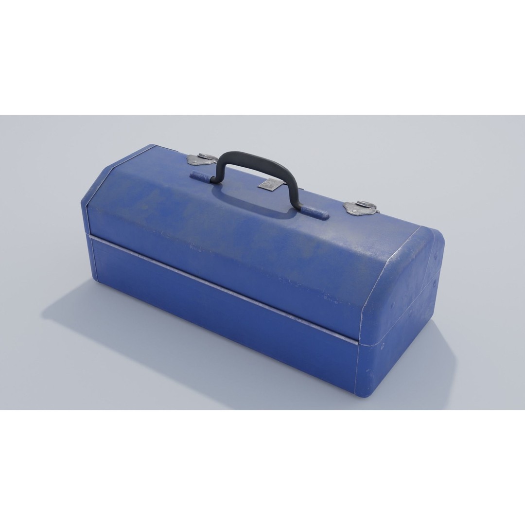 Tool Box 3D Model – Low Poly PBR Asset, FBX, Game Ready - View 10