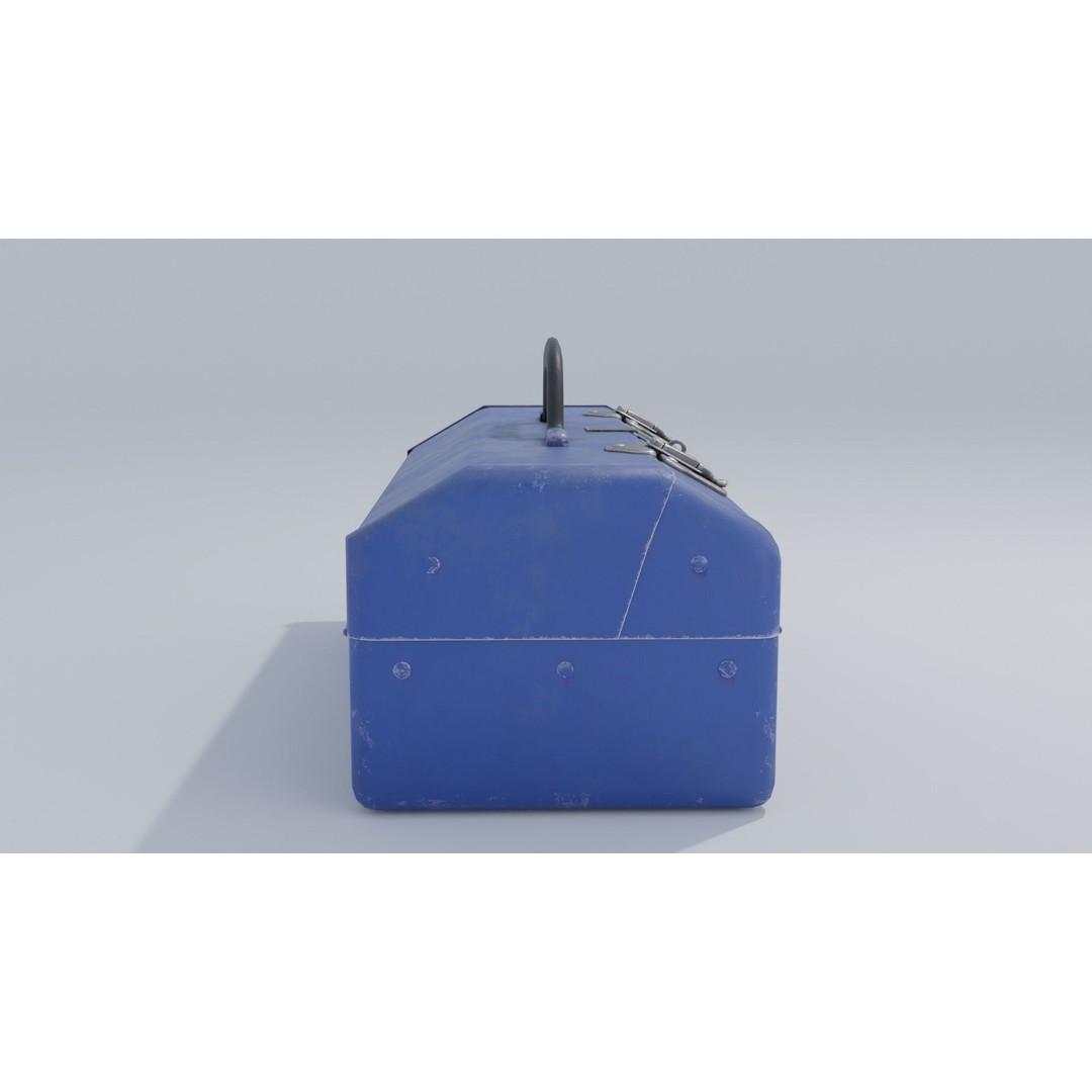 Tool Box 3D Model – Low Poly PBR Asset, FBX, Game Ready - View 9