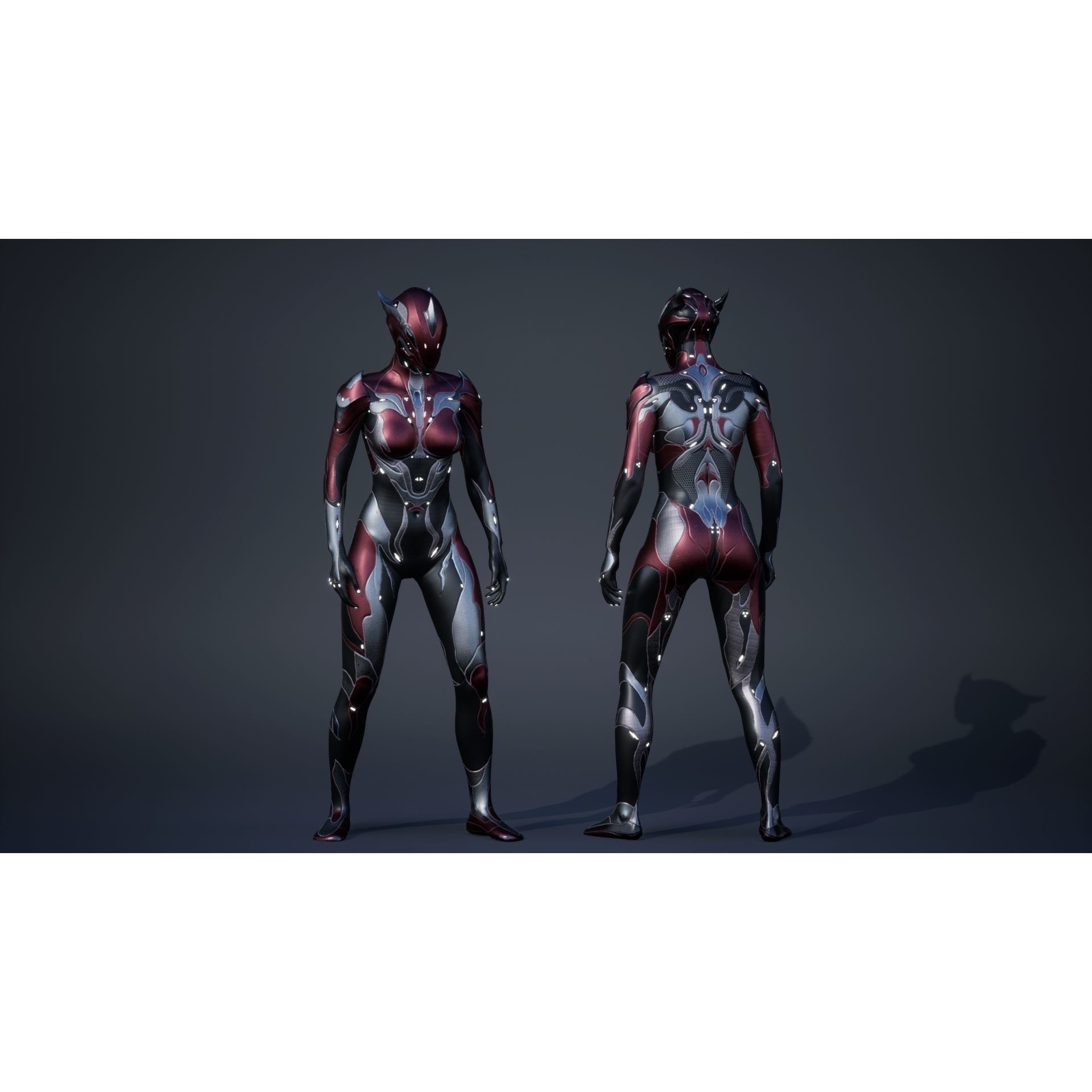 Female Creature 1 - Low-Poly Game-Ready 3D Model - View 14