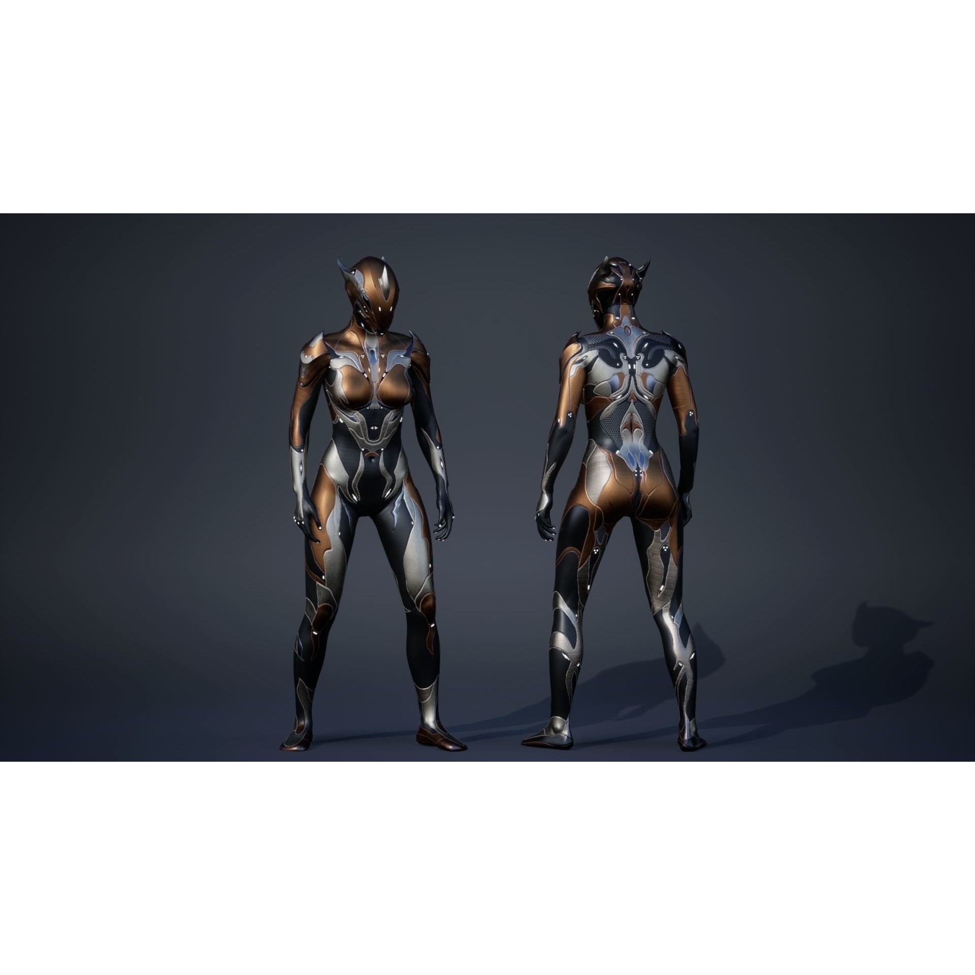 Female Creature 1 - Low-Poly Game-Ready 3D Model - View 16