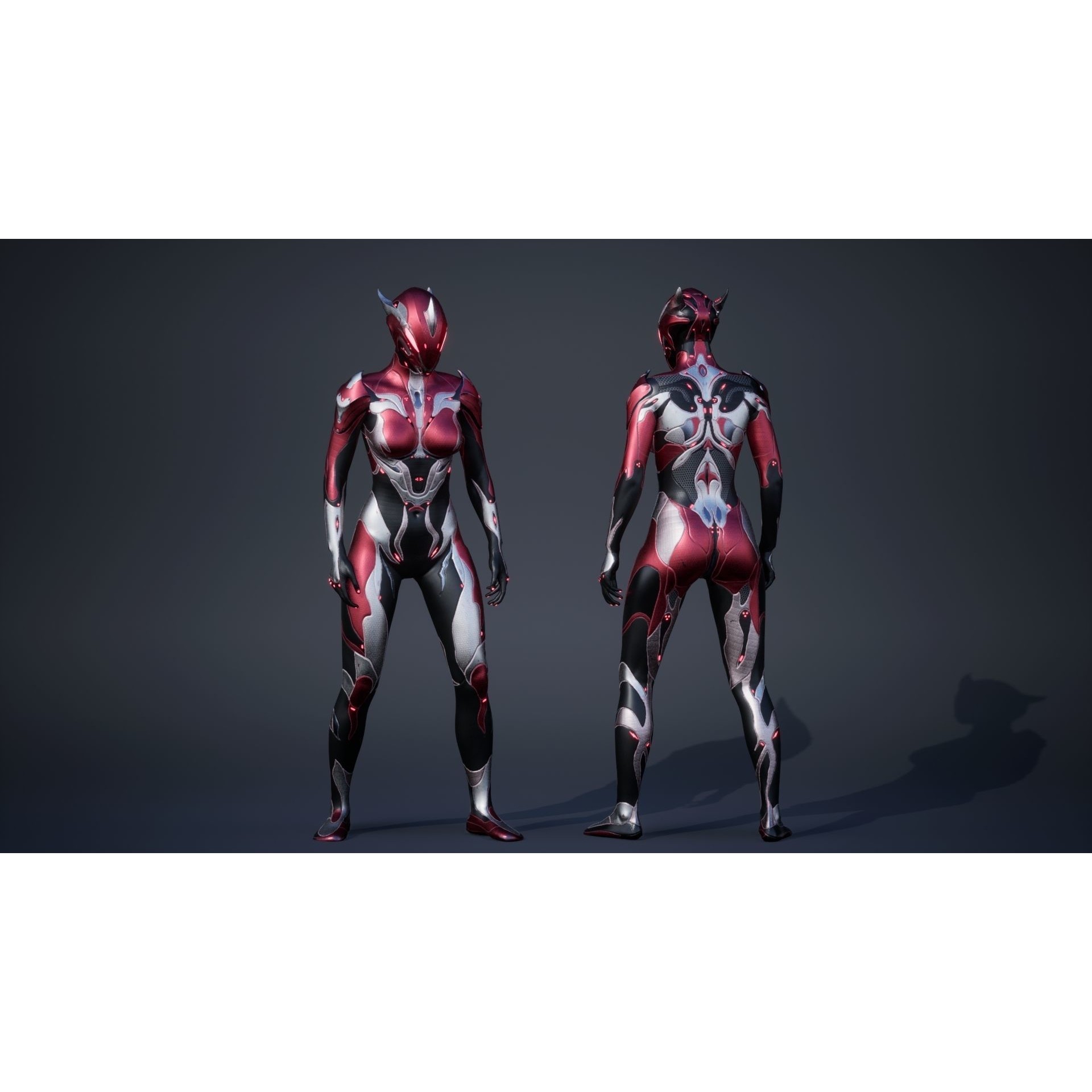 Female Creature 1 - Low-Poly Game-Ready 3D Model - View 19