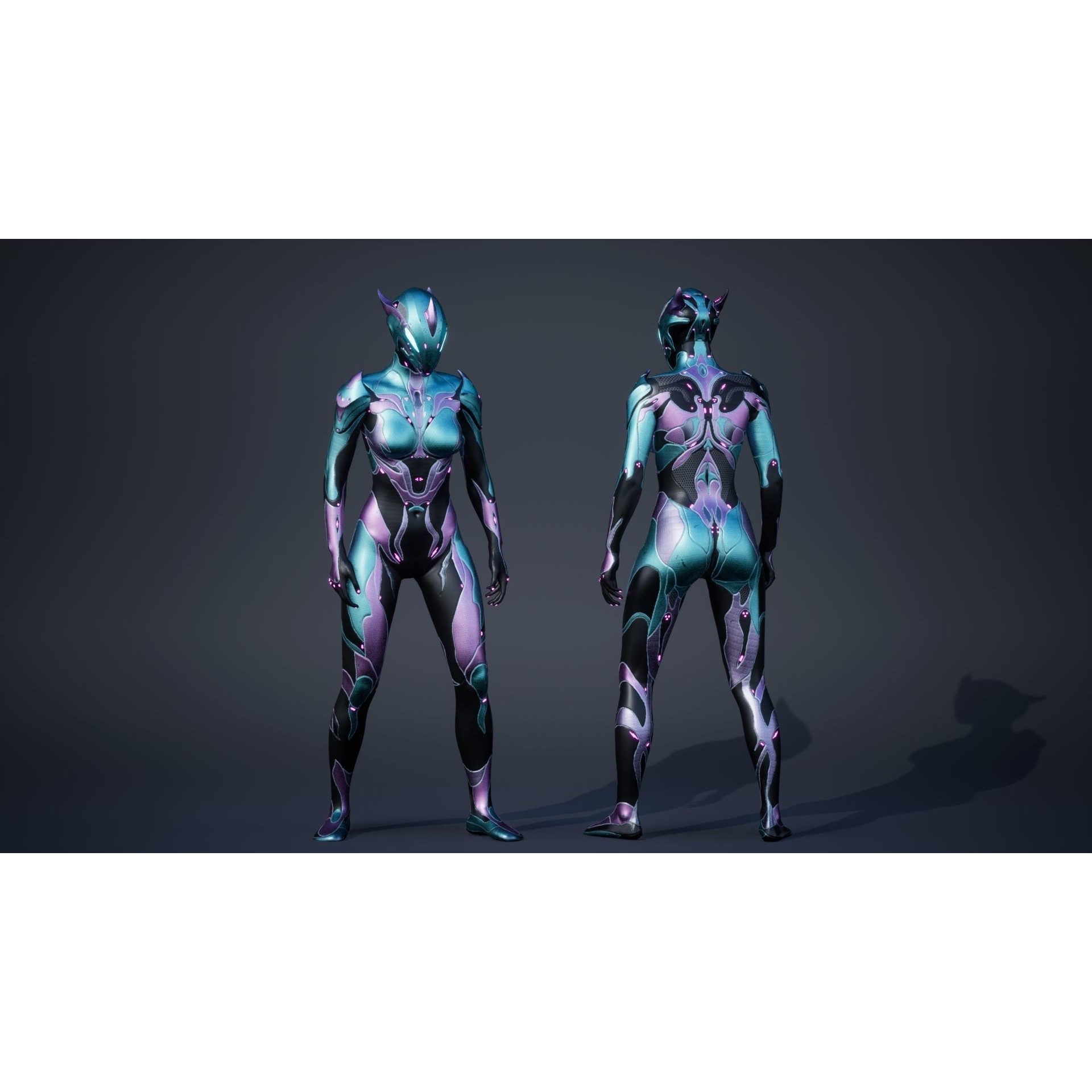 Female Creature 1 - Low-Poly Game-Ready 3D Model - View 20