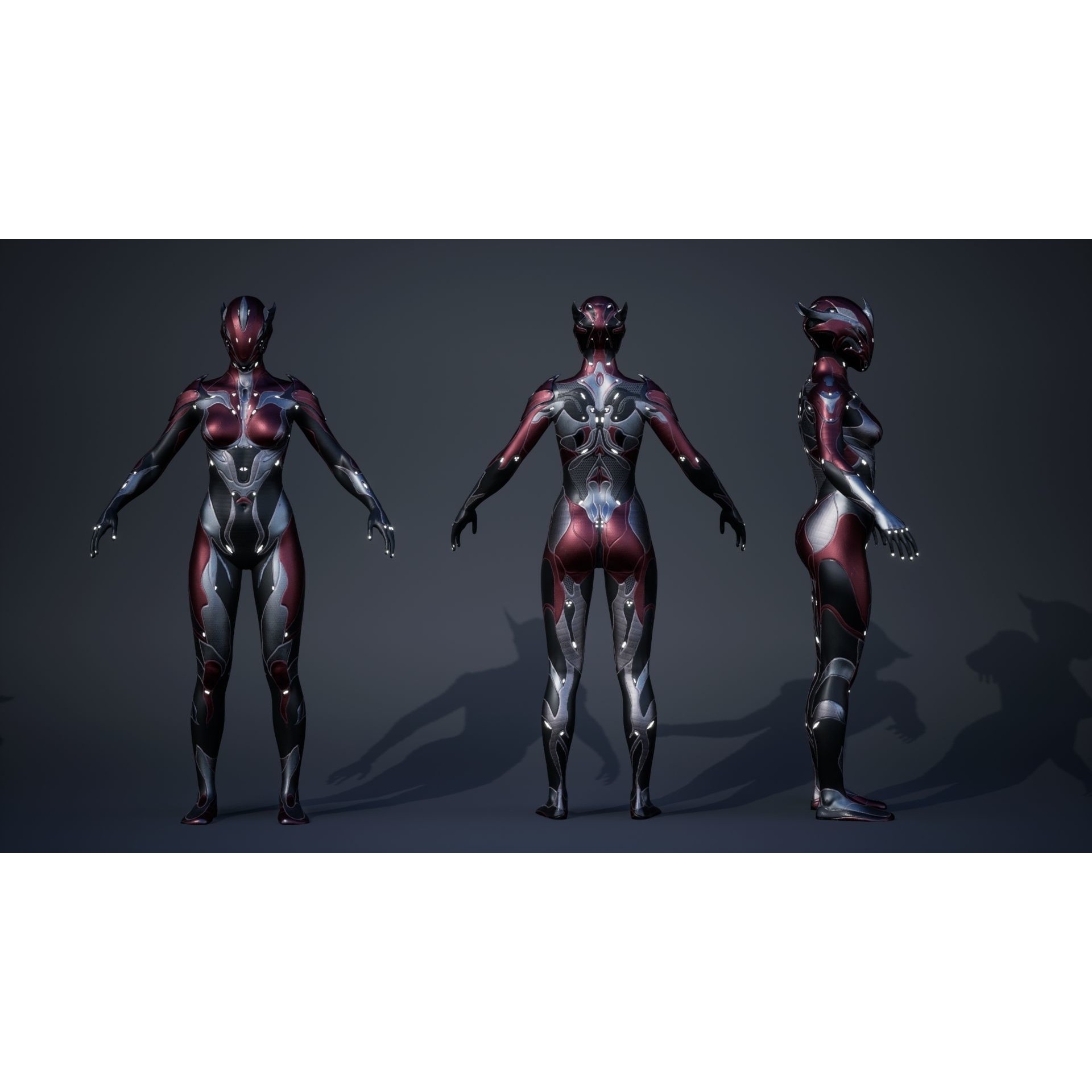 Female Creature 1 - Low-Poly Game-Ready 3D Model - View 4