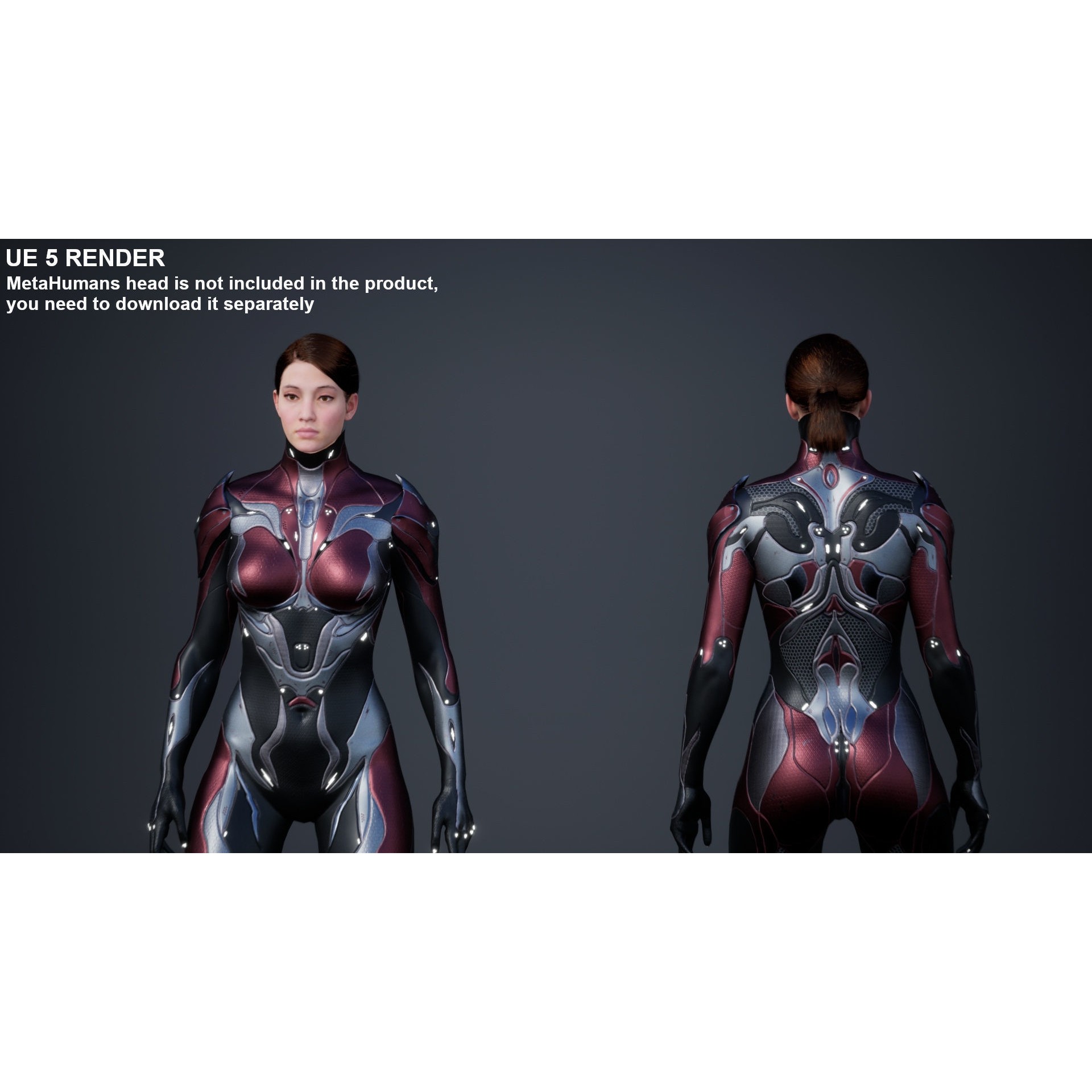 Female Creature 1 - Low-Poly Game-Ready 3D Model - View 5