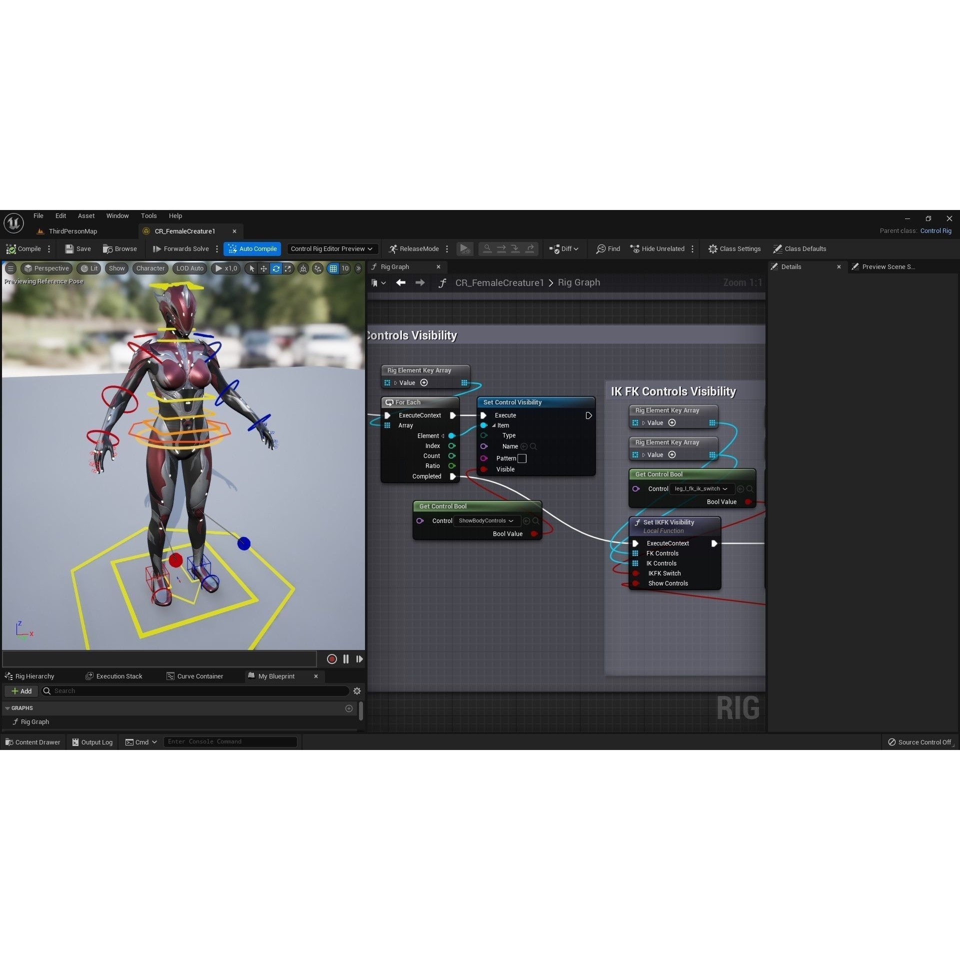 Female Creature 1 - Low-Poly Game-Ready 3D Model - View 9