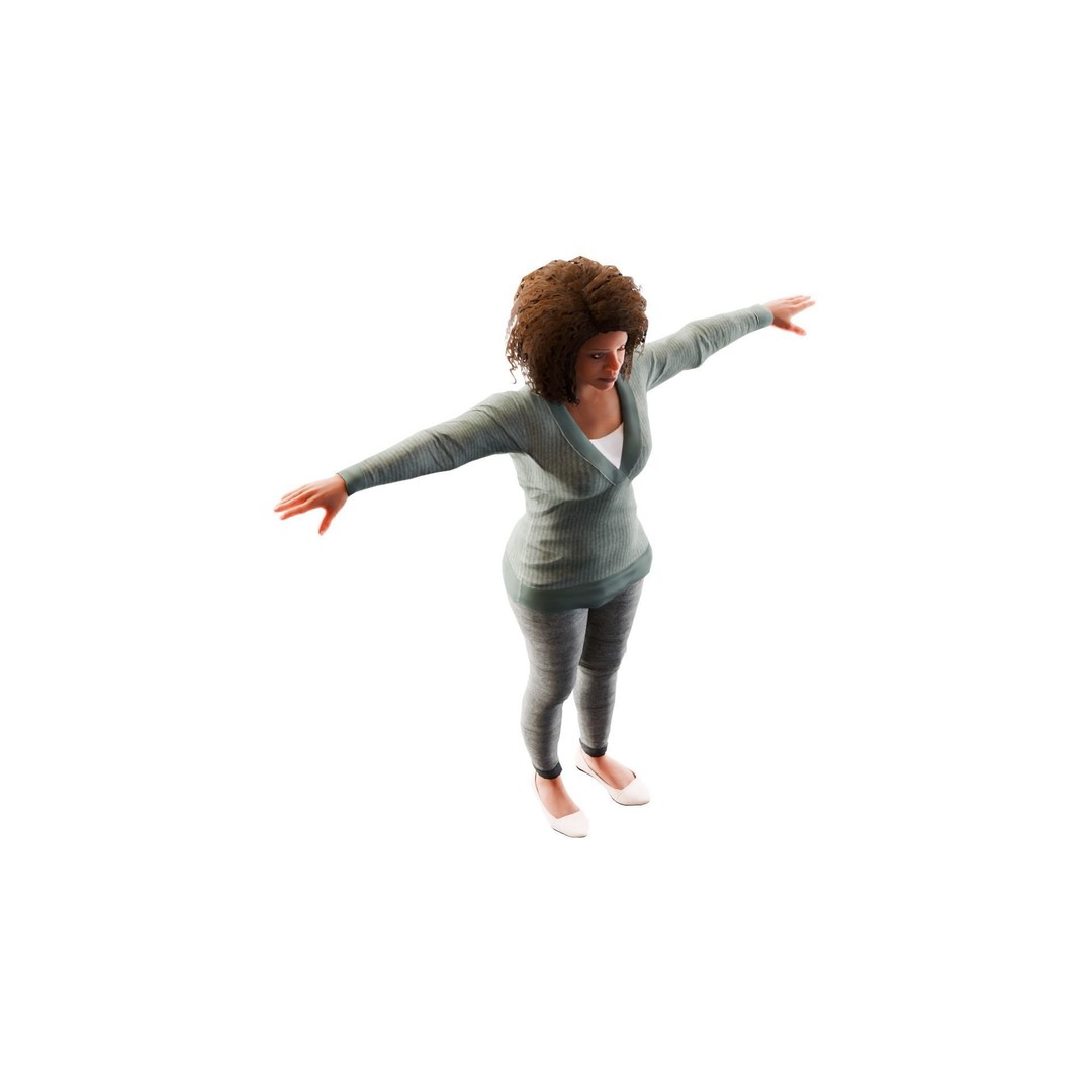 Liberty Ladies 3D Model – Low Poly American Women NPC with 4K Textures - View 3