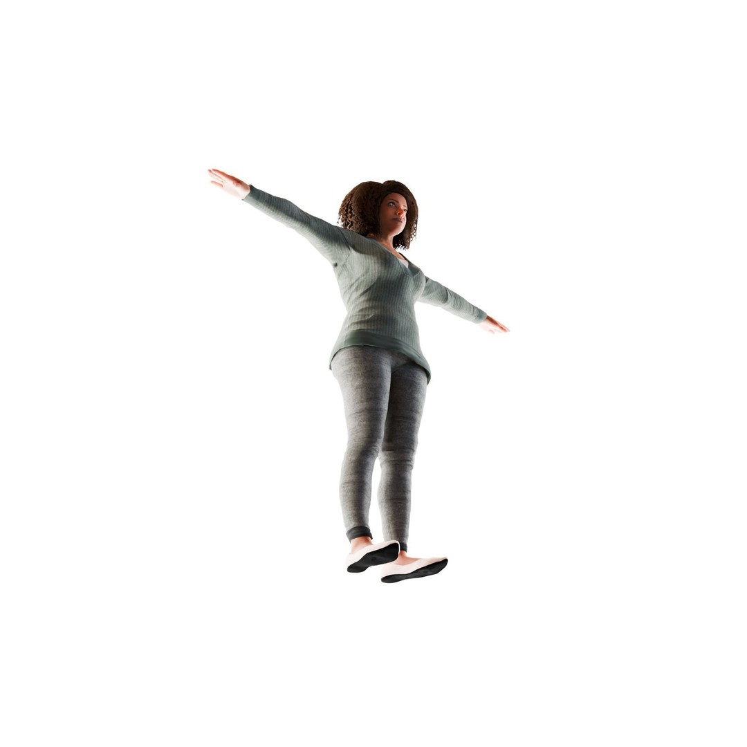 Liberty Ladies 3D Model – Low Poly American Women NPC with 4K Textures - View 4