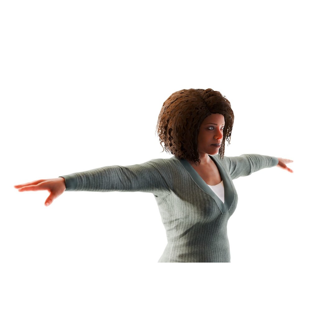 Liberty Ladies 3D Model – Low Poly American Women NPC with 4K Textures - View 5
