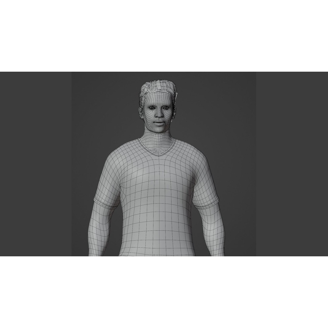 Football Player 3D Model – Low Poly Game Ready Character, FBX - View 14