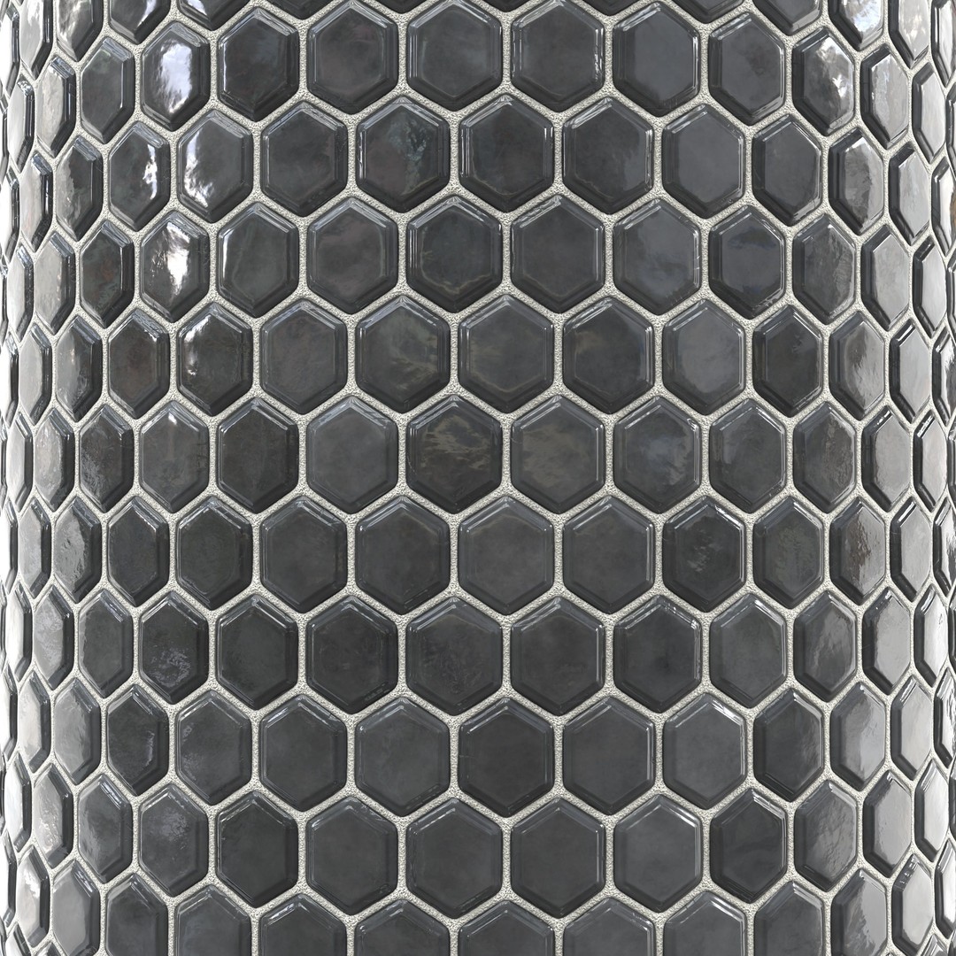 Kitchen Glaze Tile 3D Model – PBR Texture, 7 Colors, OBJ & Max - View 12