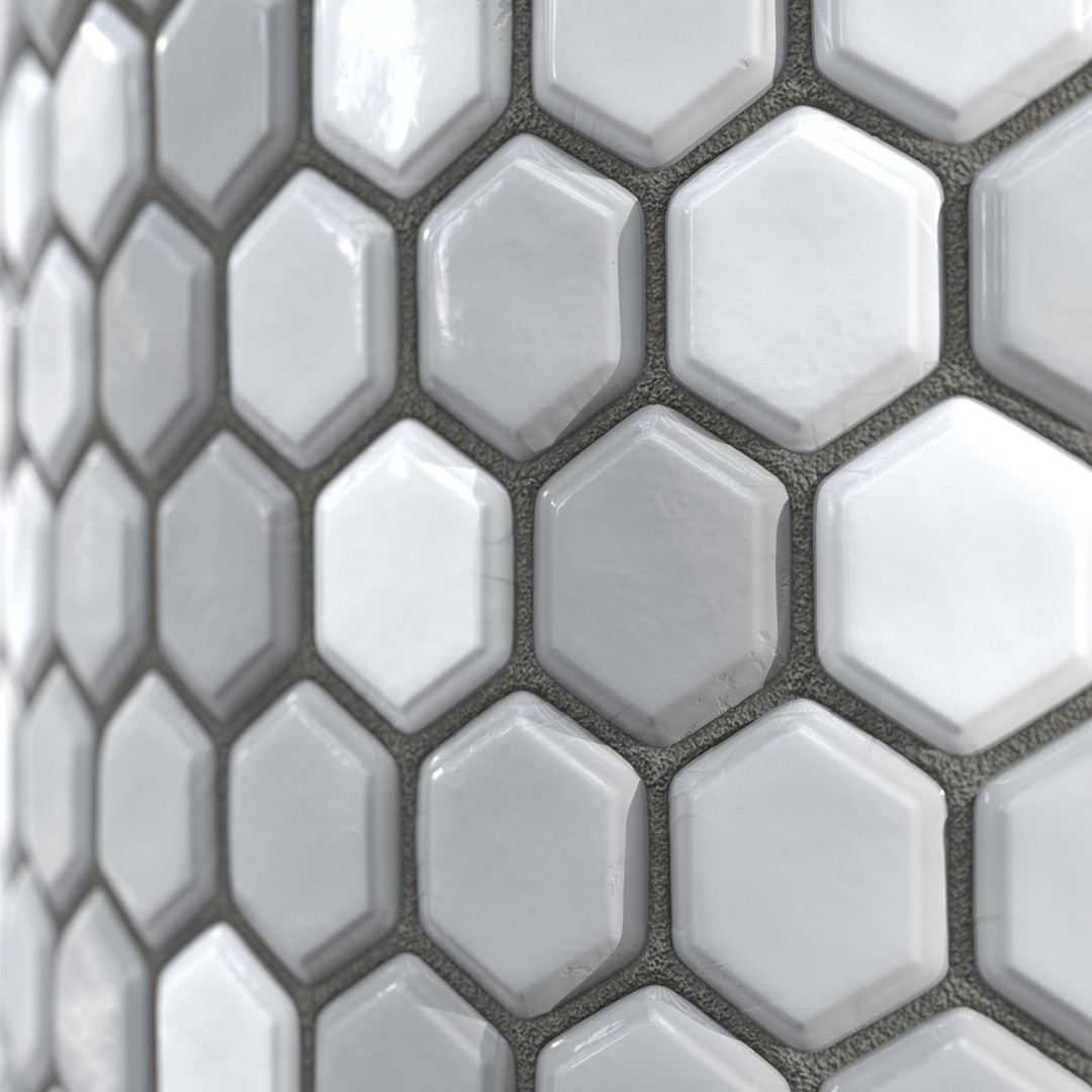 Kitchen Glaze Tile 3D Model – PBR Texture, 7 Colors, OBJ & Max - View 13