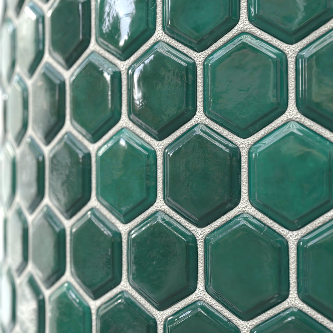 Kitchen Glaze Tile 3D Model – PBR Texture, 7 Colors, OBJ & Max - View 14