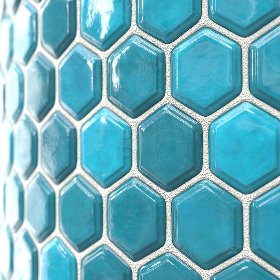 Kitchen Glaze Tile 3D Model – PBR Texture, 7 Colors, OBJ & Max - View 15