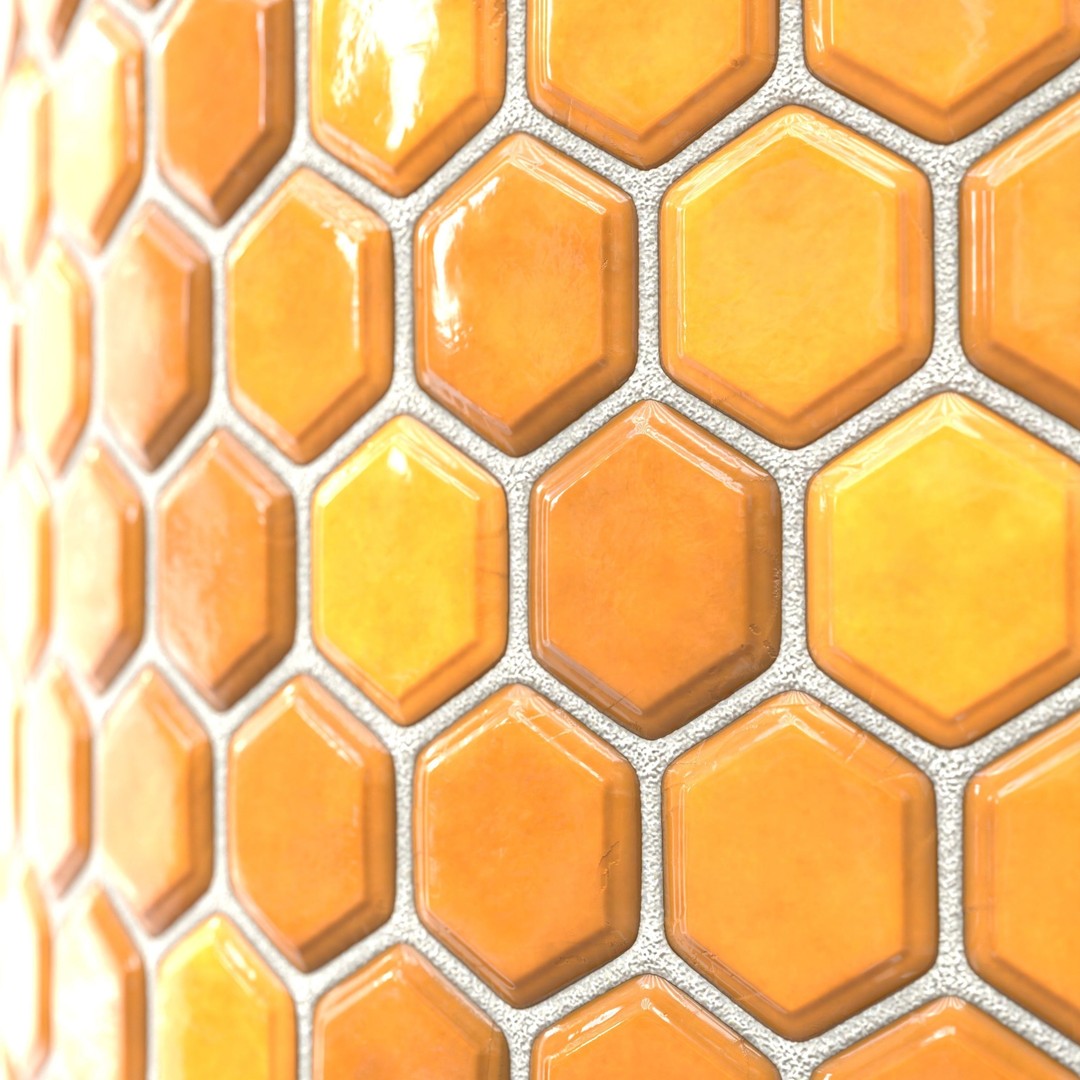 Kitchen Glaze Tile 3D Model – PBR Texture, 7 Colors, OBJ & Max - View 16