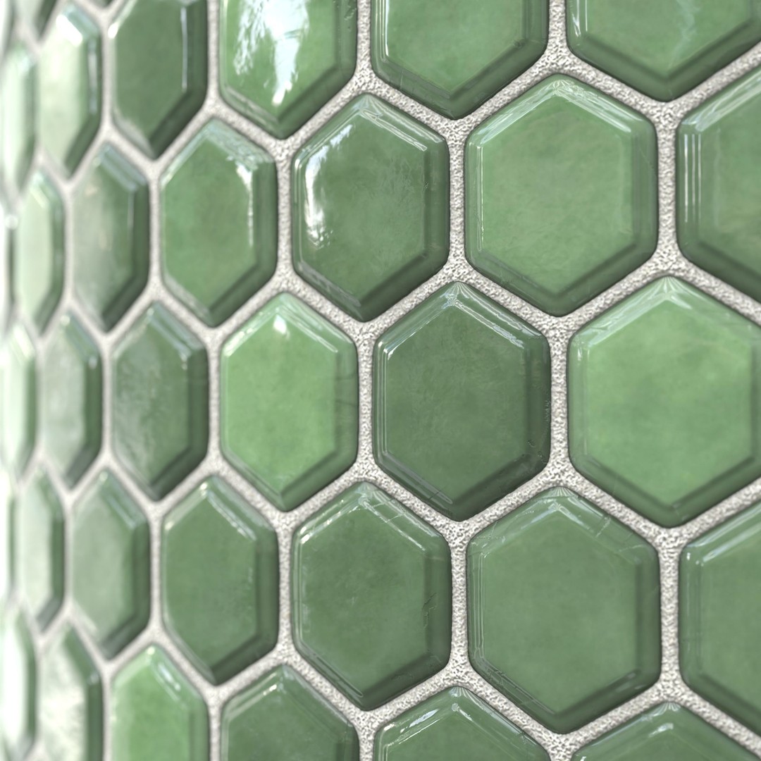 Kitchen Glaze Tile 3D Model – PBR Texture, 7 Colors, OBJ & Max - View 18