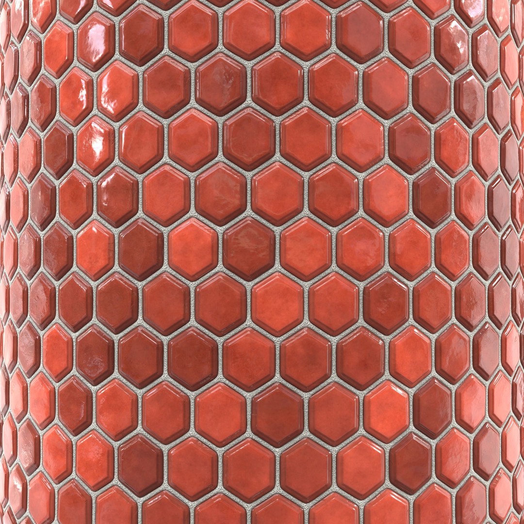 Kitchen Glaze Tile 3D Model – PBR Texture, 7 Colors, OBJ & Max - View 8
