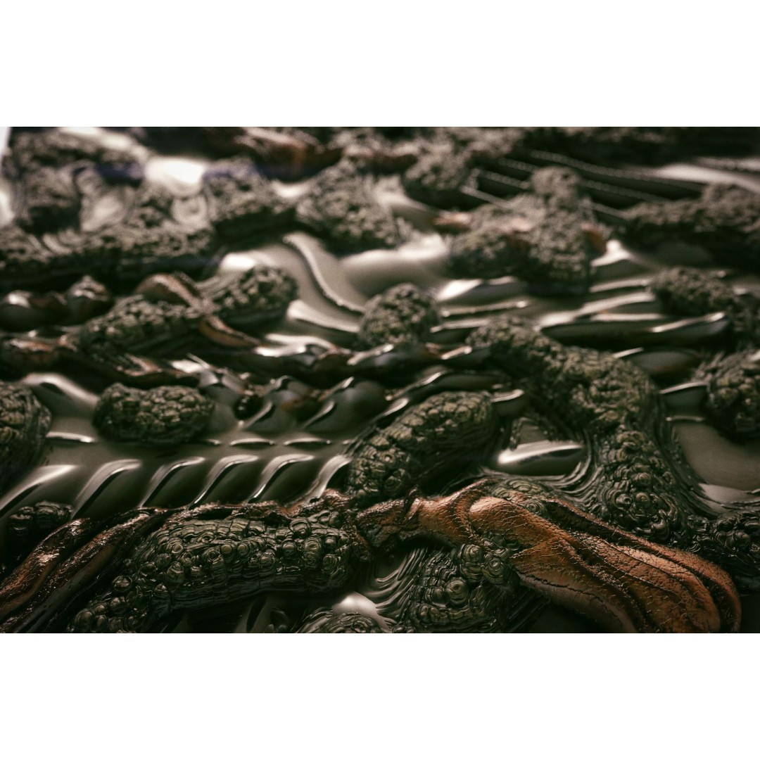 Biomechanical Texture 3D Model – 25 PBR Tileable Materials, 4K