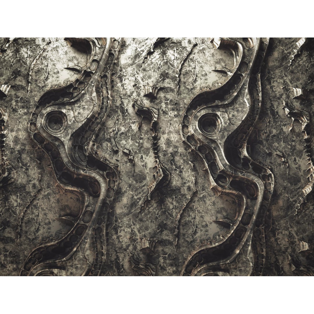 Biomechanical Texture 3D Model – 25 PBR Tileable Materials, 4K - View 2