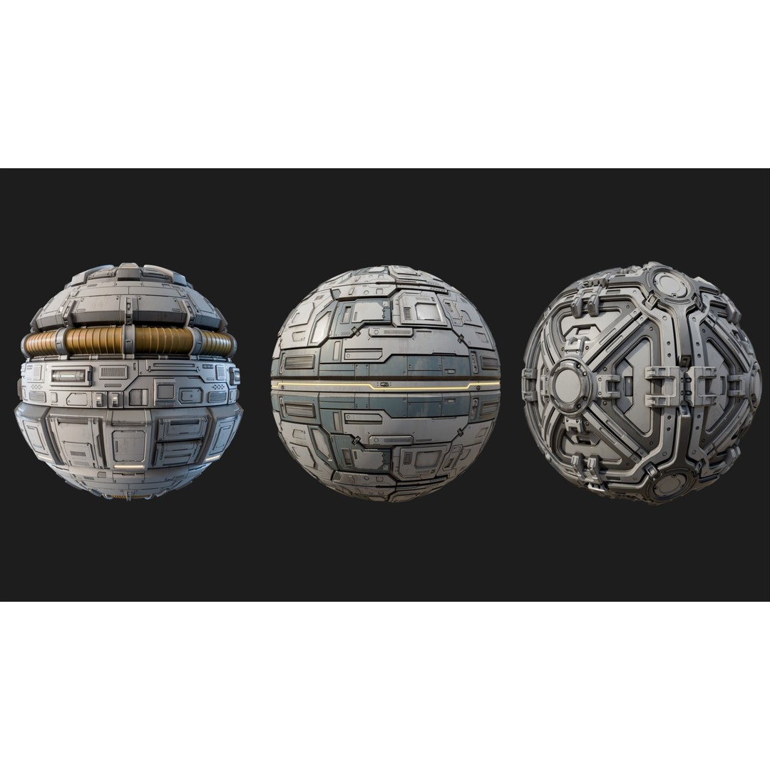 Sci-Fi Panel 3D Model – PBR Textures for Interior Scenes, Blender - View 6
