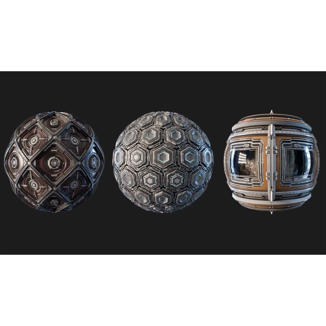 Sci-Fi Panel 3D Model – PBR Textures for Interior Scenes, Blender - View 7