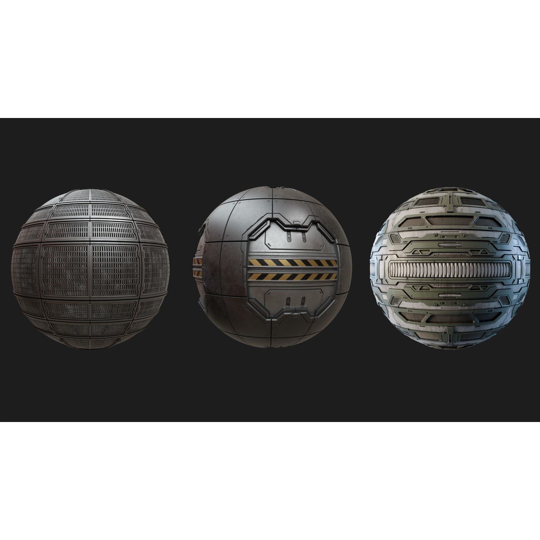 Sci-Fi Panel 3D Model – PBR Textures for Interior Scenes, Blender - View 8