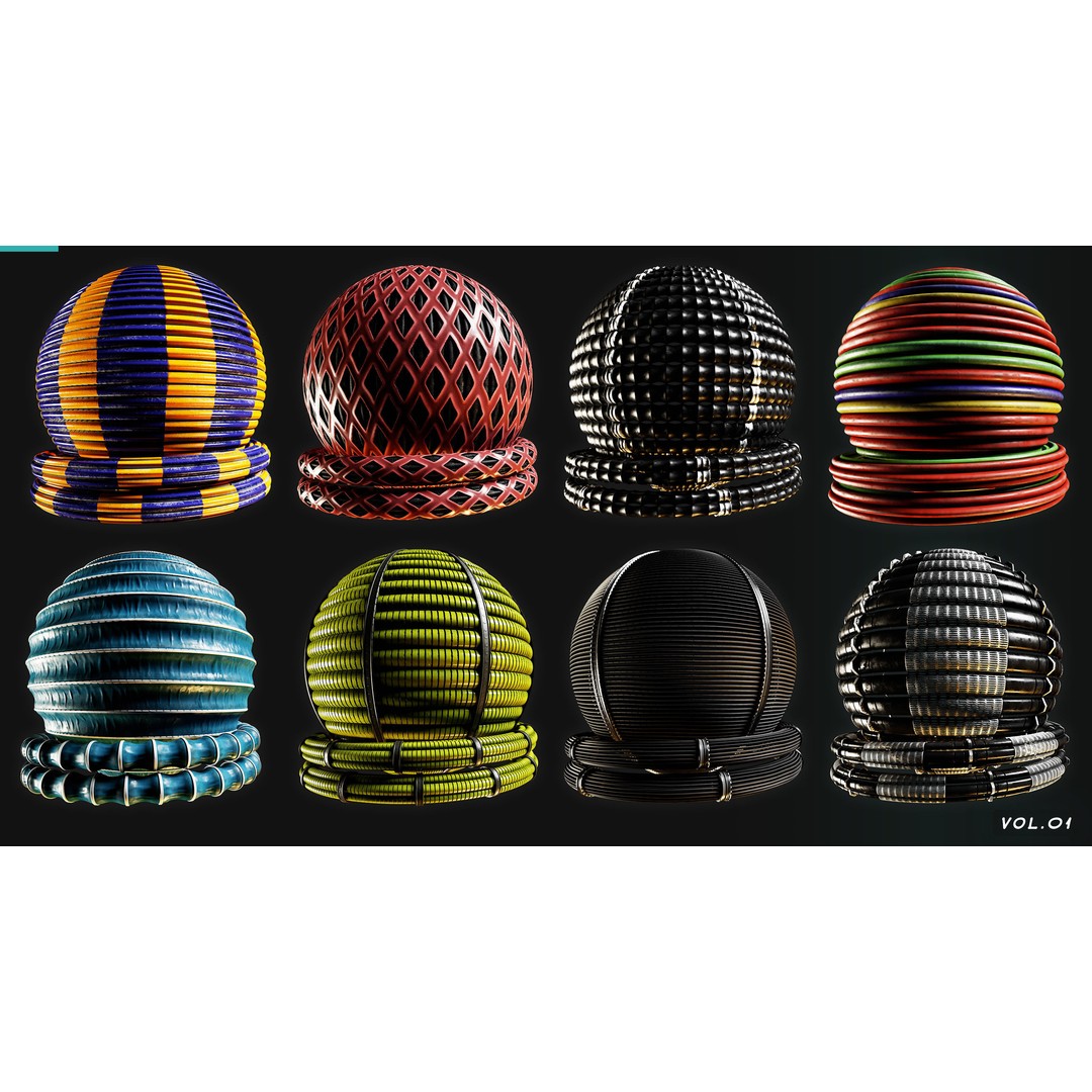 Rope and Cables 3D Model – PBR Textures Pack, SBSAR, 4K - View 6