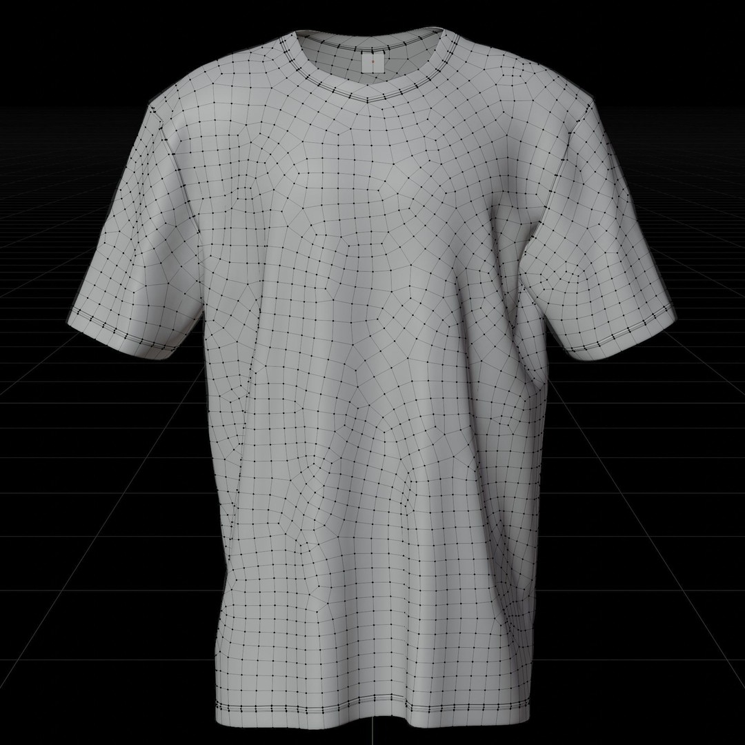 3D Male T-Shirt 3D Model – Realistic Apparel with PBR Textures, Multiple Formats - View 10