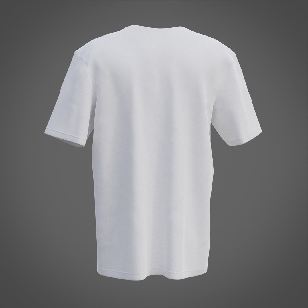 3D Male T-Shirt 3D Model – Realistic Apparel with PBR Textures, Multiple Formats - View 18
