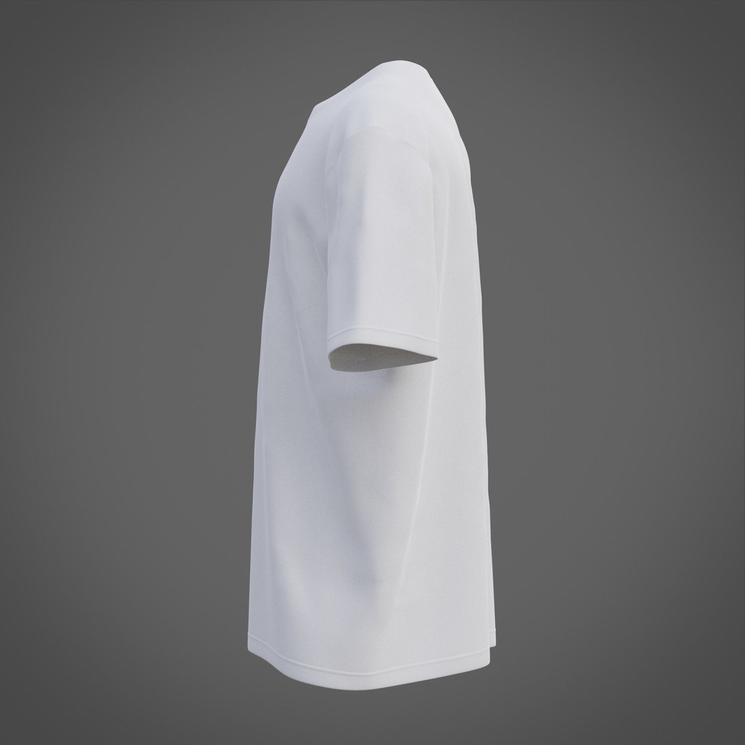 3D Male T-Shirt 3D Model – Realistic Apparel with PBR Textures, Multiple Formats - View 20