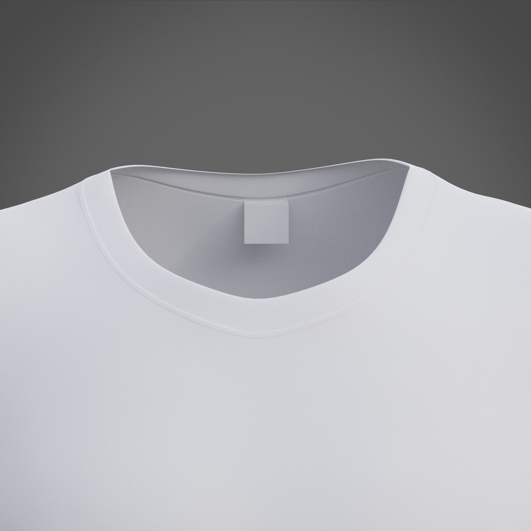 3D Male T-Shirt 3D Model – Realistic Apparel with PBR Textures, Multiple Formats - View 5