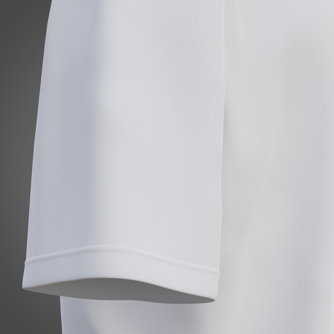 3D Male T-Shirt 3D Model – Realistic Apparel with PBR Textures, Multiple Formats - View 8