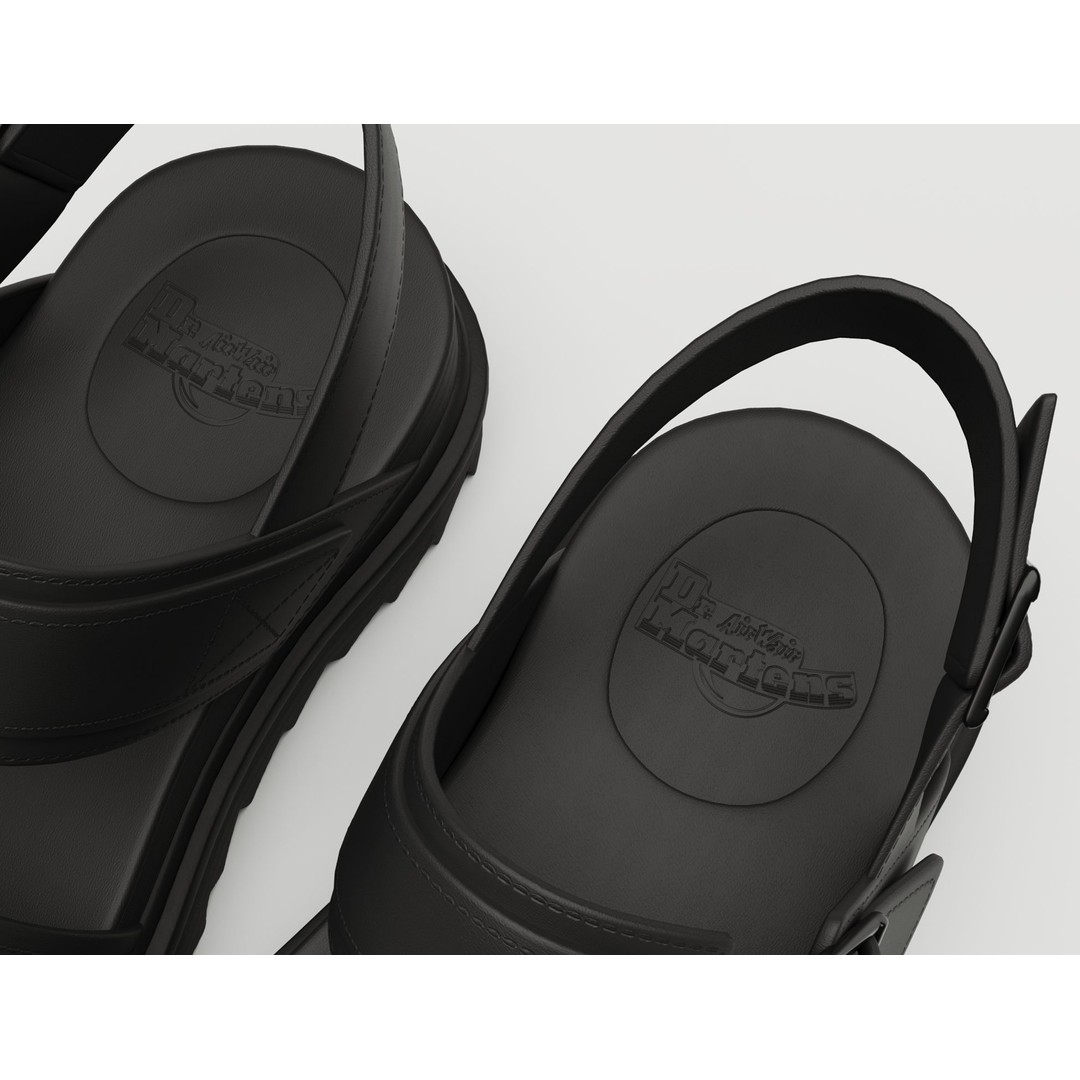 Sandals 3D Model – Low Poly Game Ready Footwear, FBX, Blender - View 8