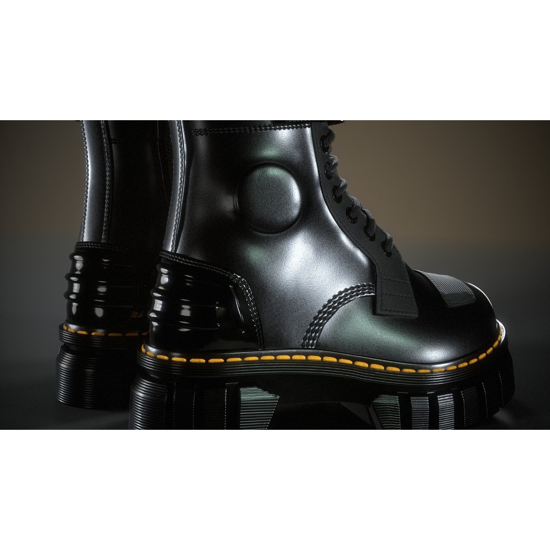 Dr Martens Audrick Alternative 3D Model – Low Poly Game-Ready Asset, FBX