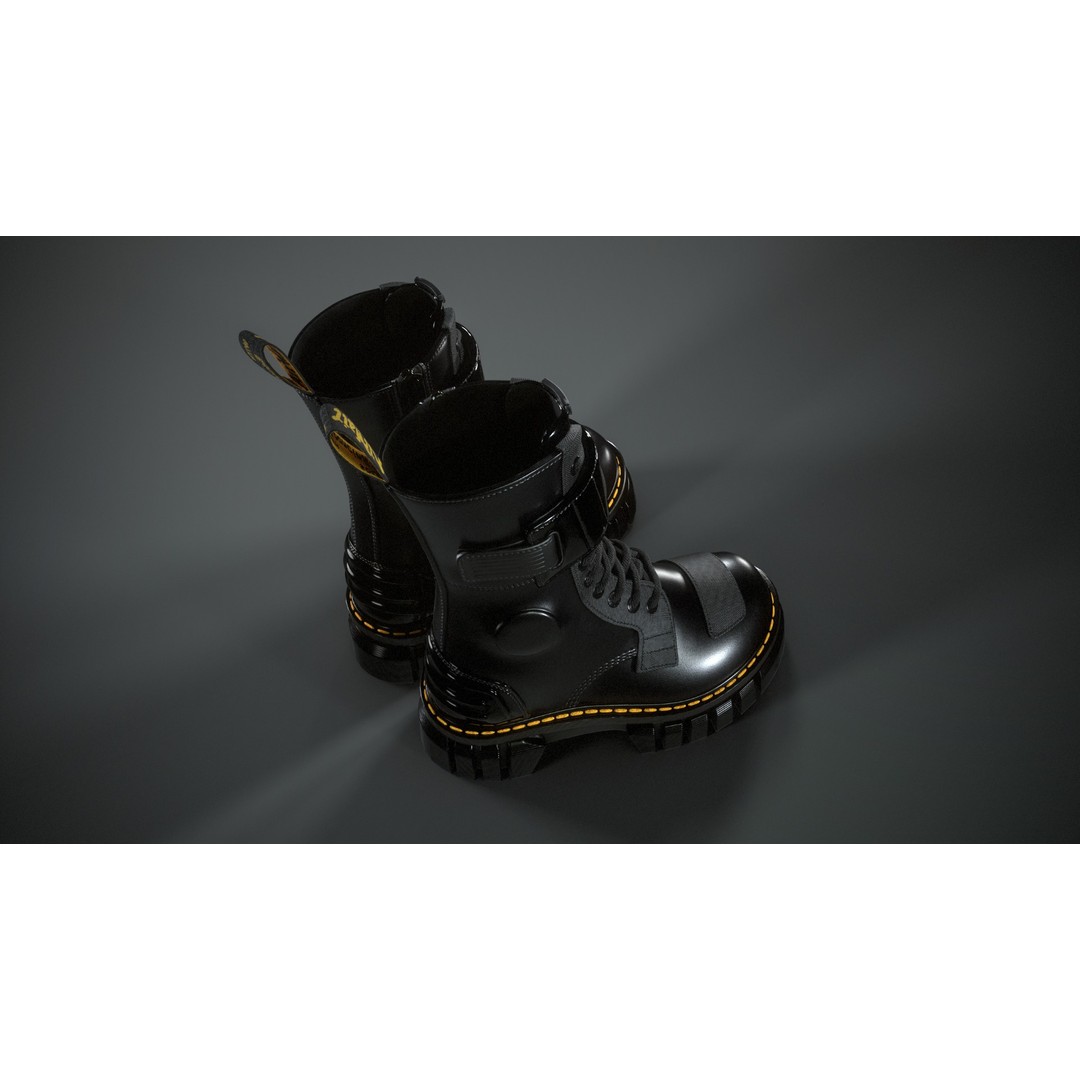 Dr Martens Audrick Alternative 3D Model – Low Poly Game-Ready Asset, FBX - View 6