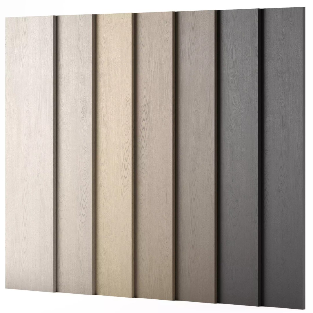 Oak Wood Texture Set 3D Model – 7 Colors, PBR Textures, FBX & OBJ - View 2