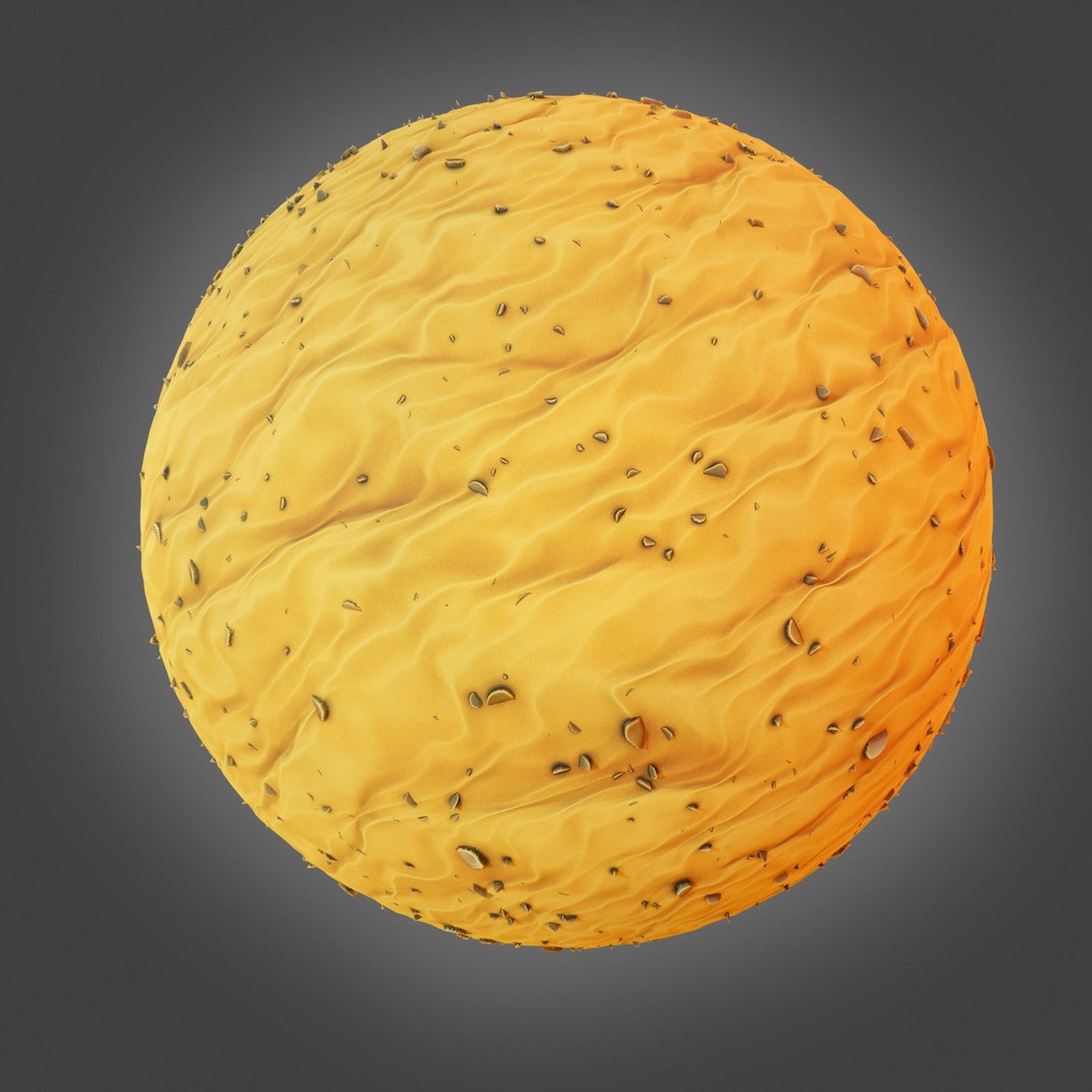 Cartoon Oasis Materials 3D Model – PBR Textures for Natural Environments - View 12