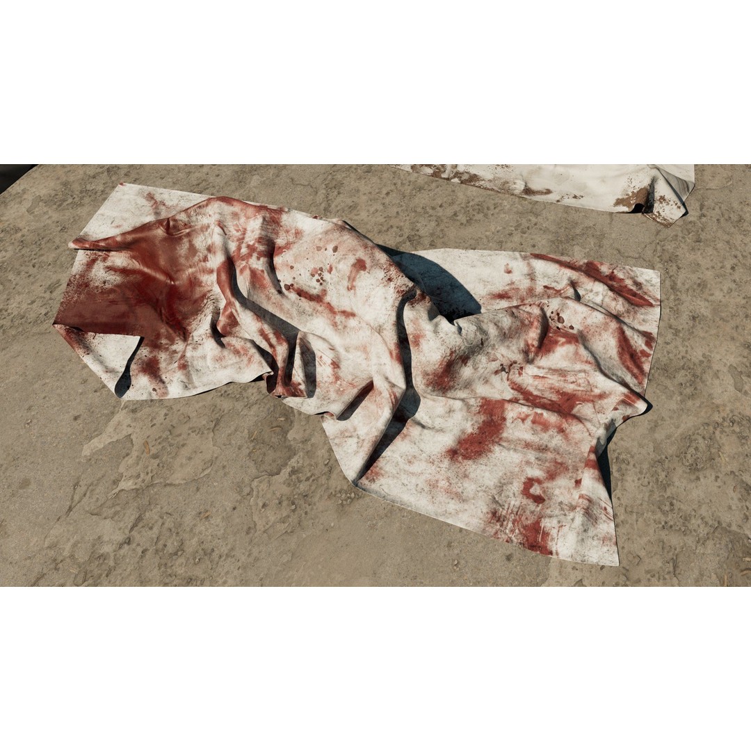 Apocalyptic Dead Bodies 3D Model – High Poly Horror Character with Textures - View 11