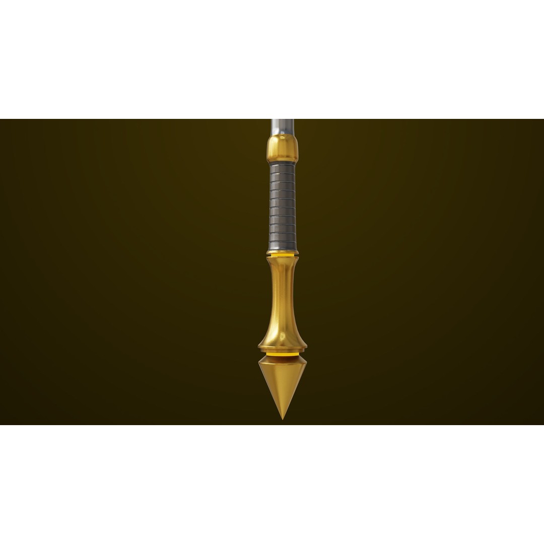 Sci Fi Battle Hammer 3D Model – Low Poly PBR Weapon for Games - View 13