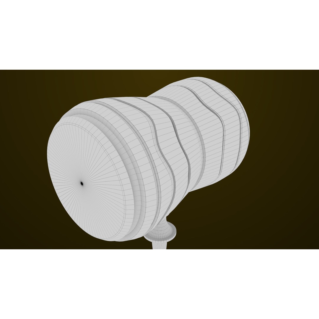 Sci Fi Battle Hammer 3D Model – Low Poly PBR Weapon for Games - View 29