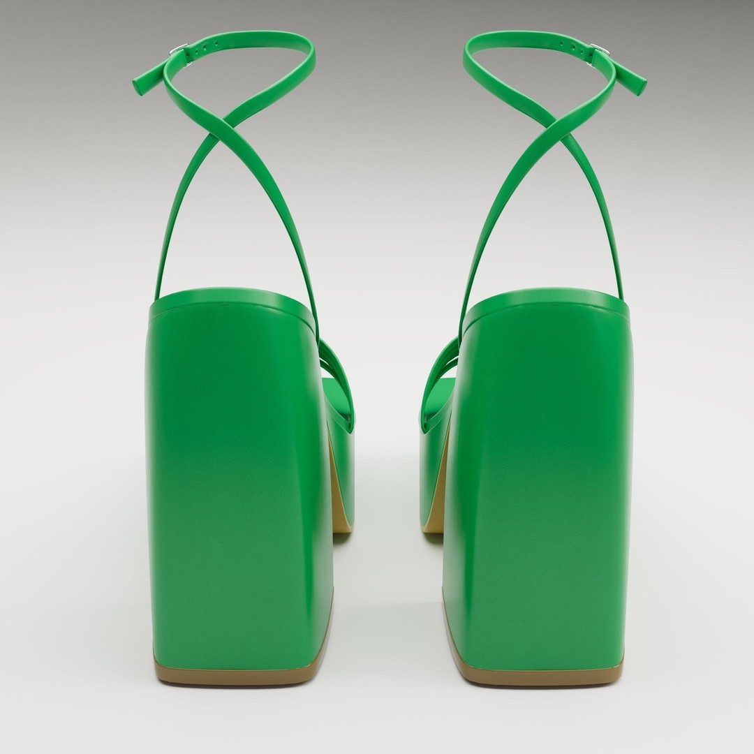 Heels 3D Model – Low Poly Game-Ready Footwear Collection, FBX - View 30
