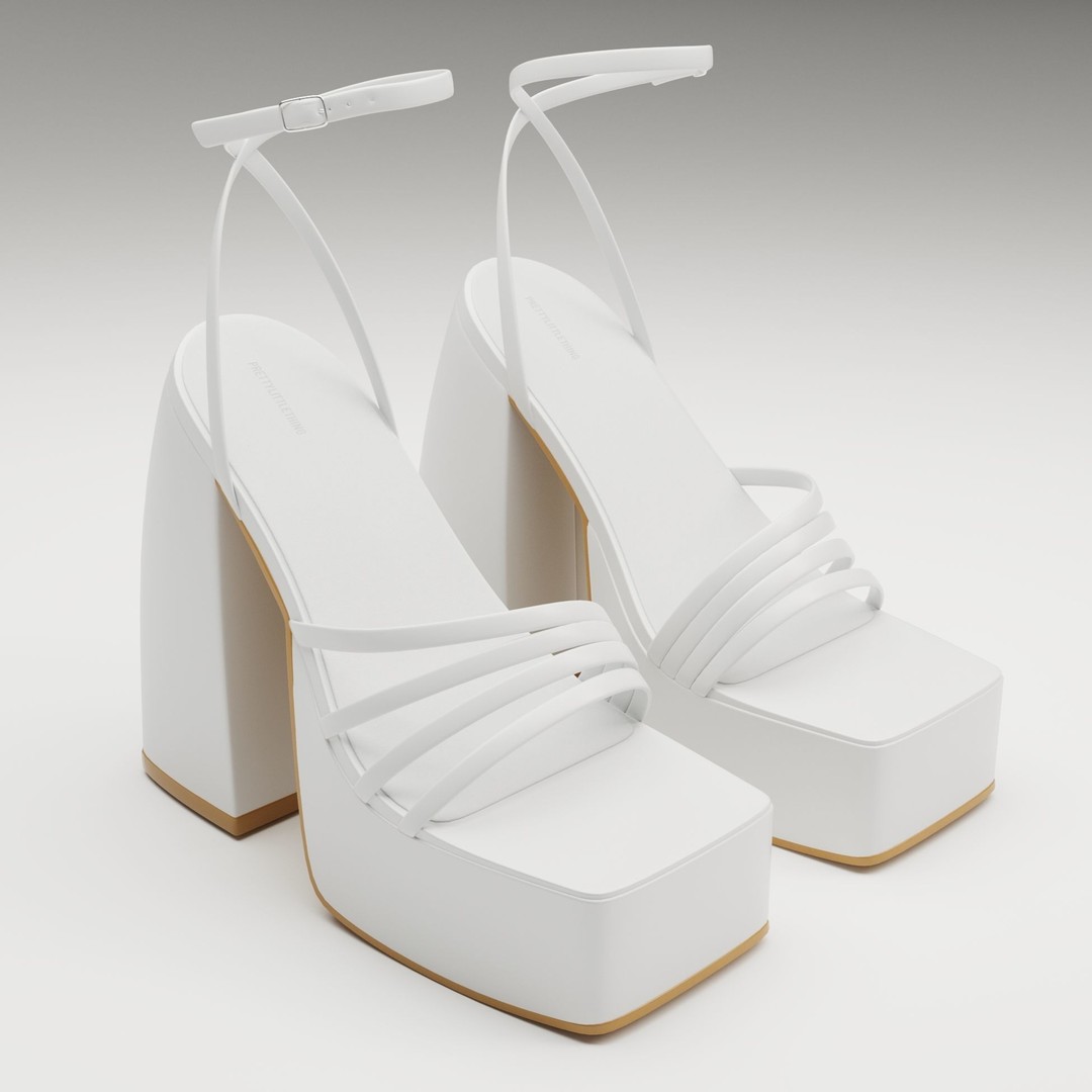 Heels 3D Model – Low Poly Game-Ready Footwear Collection, FBX - View 4