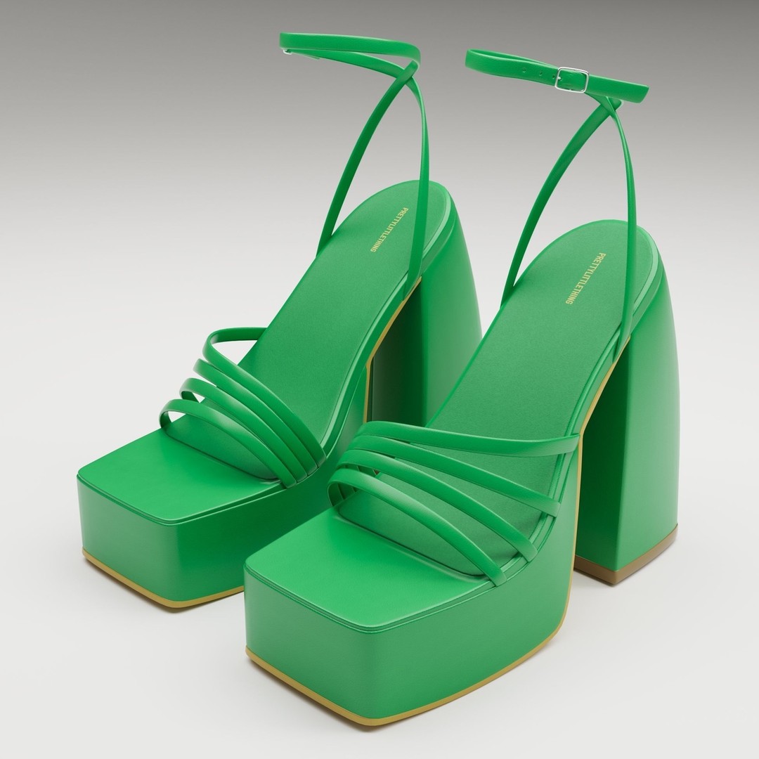 Heels 3D Model – Low Poly Game-Ready Footwear Collection, FBX - View 42