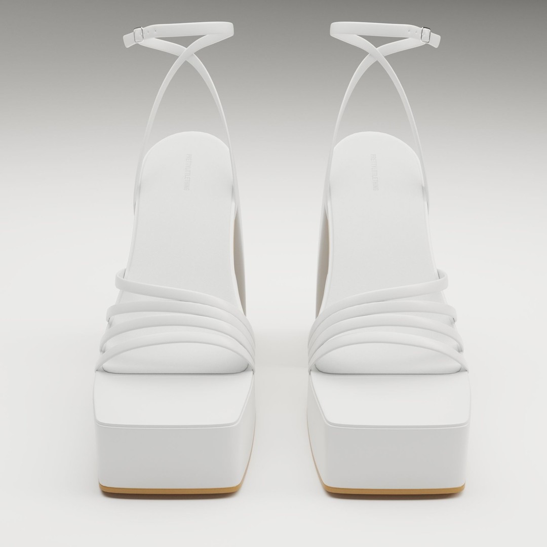 Heels 3D Model – Low Poly Game-Ready Footwear Collection, FBX - View 44